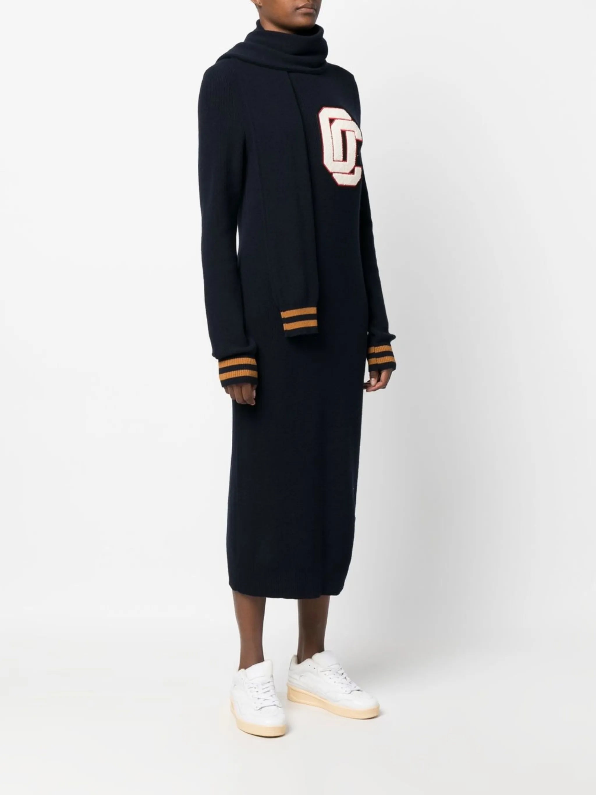 varsity knit dress