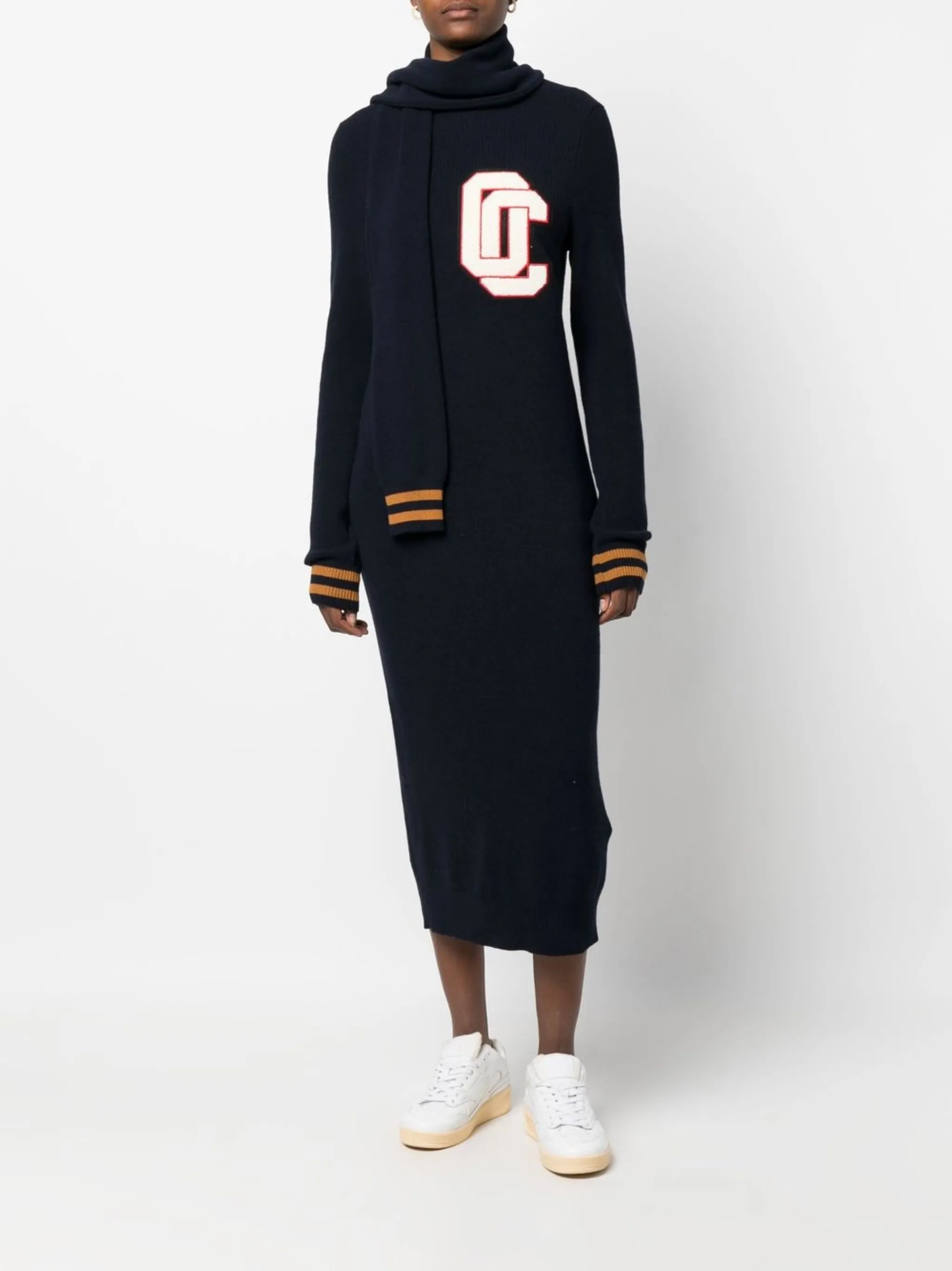 varsity knit dress