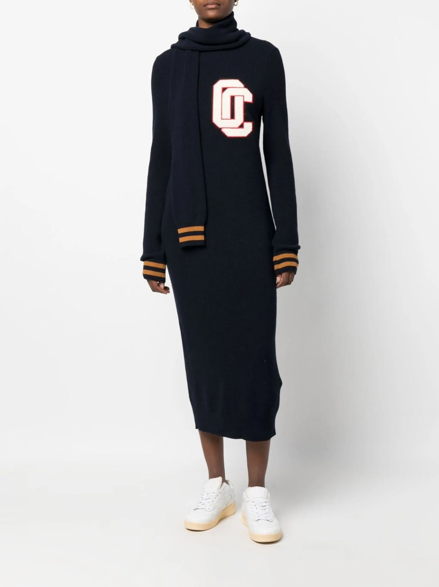 varsity knit dress