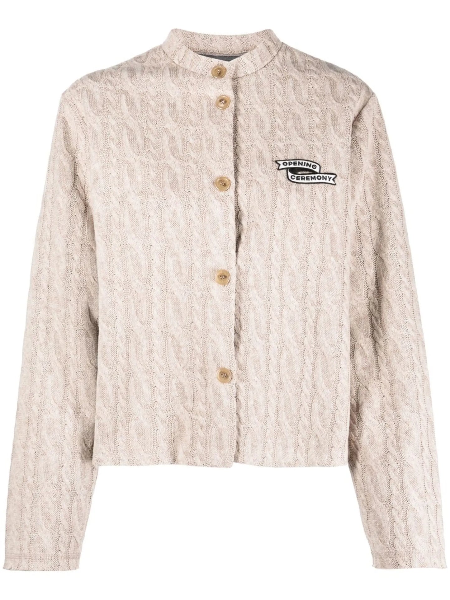 OC Flag bonded-knit cardigan