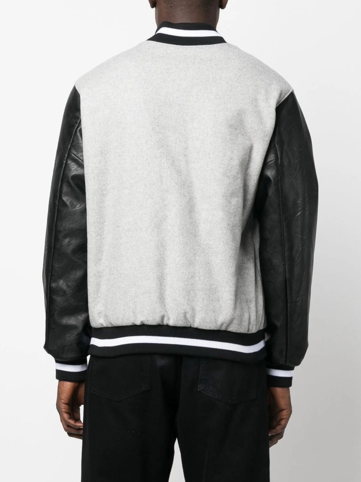 logo-embroidered varsity jacket