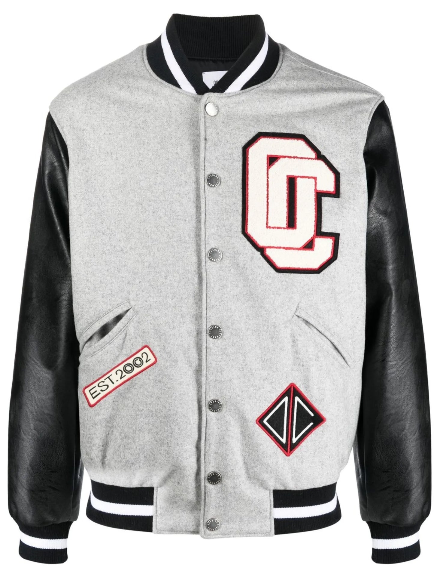 logo-embroidered varsity jacket