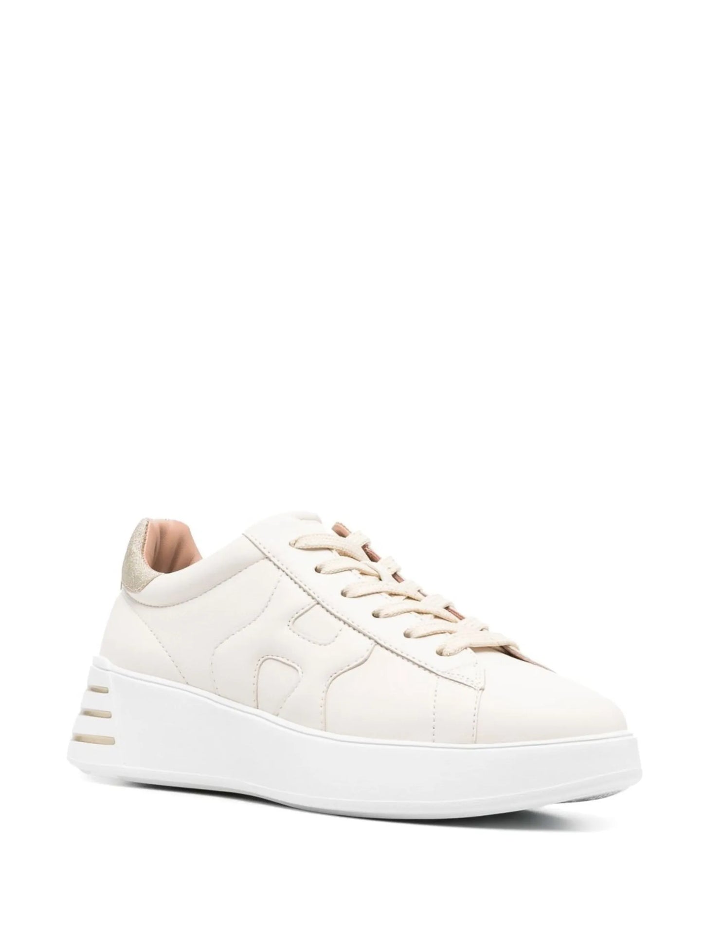 Rebal glitter-detail leather sneakers