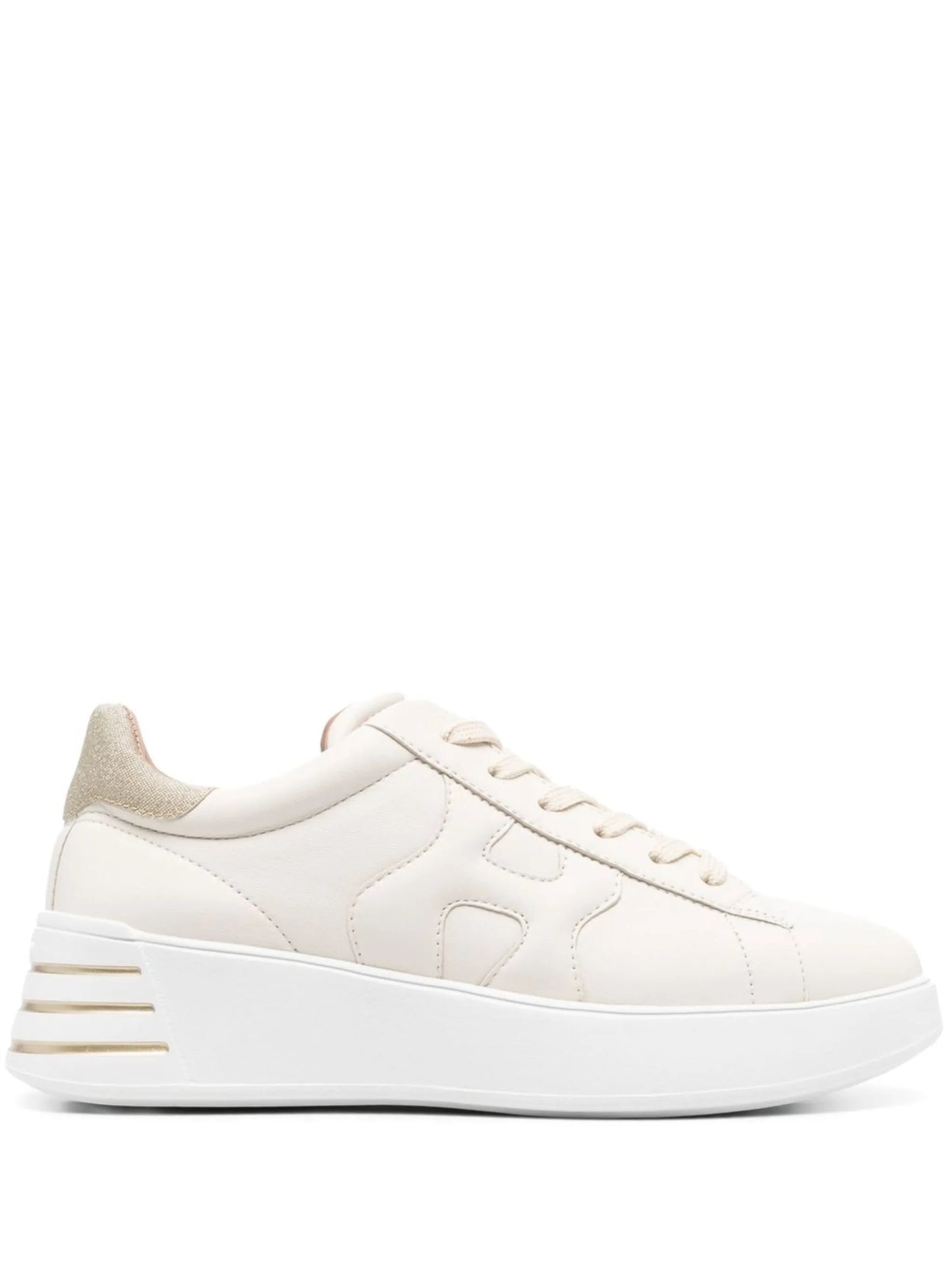 Rebal glitter-detail leather sneakers