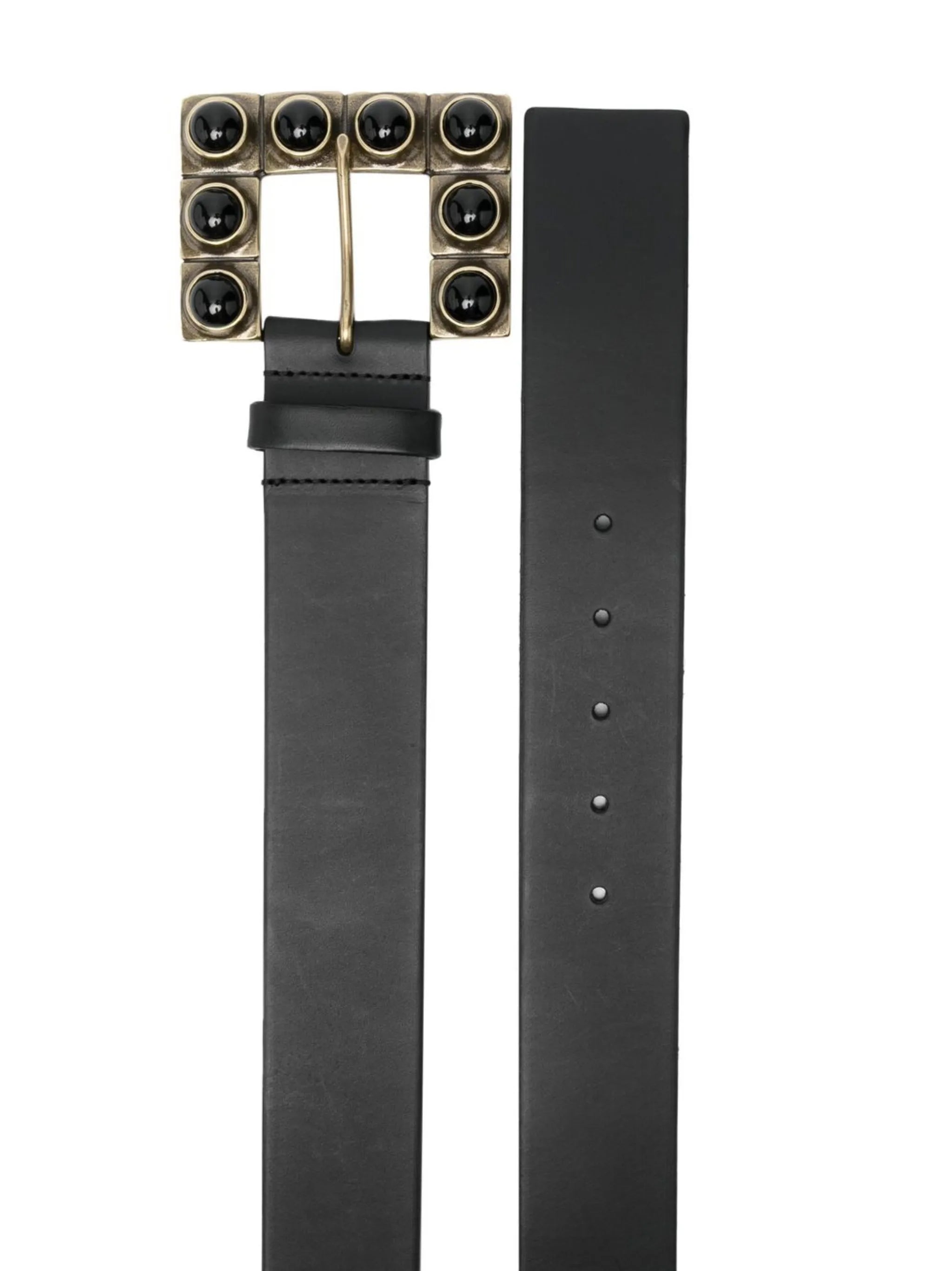 stone-embellished bucklet belt