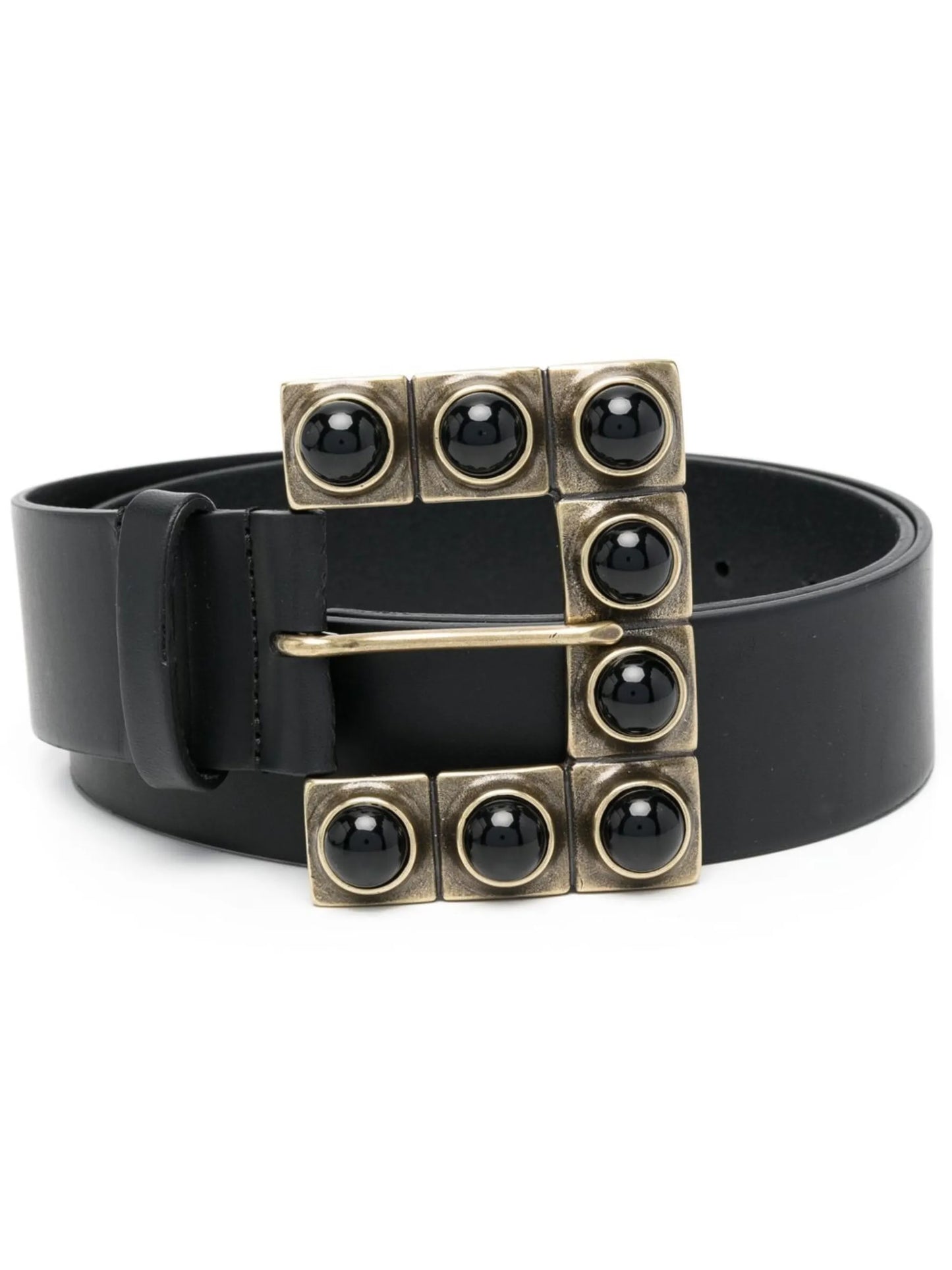 stone-embellished bucklet belt