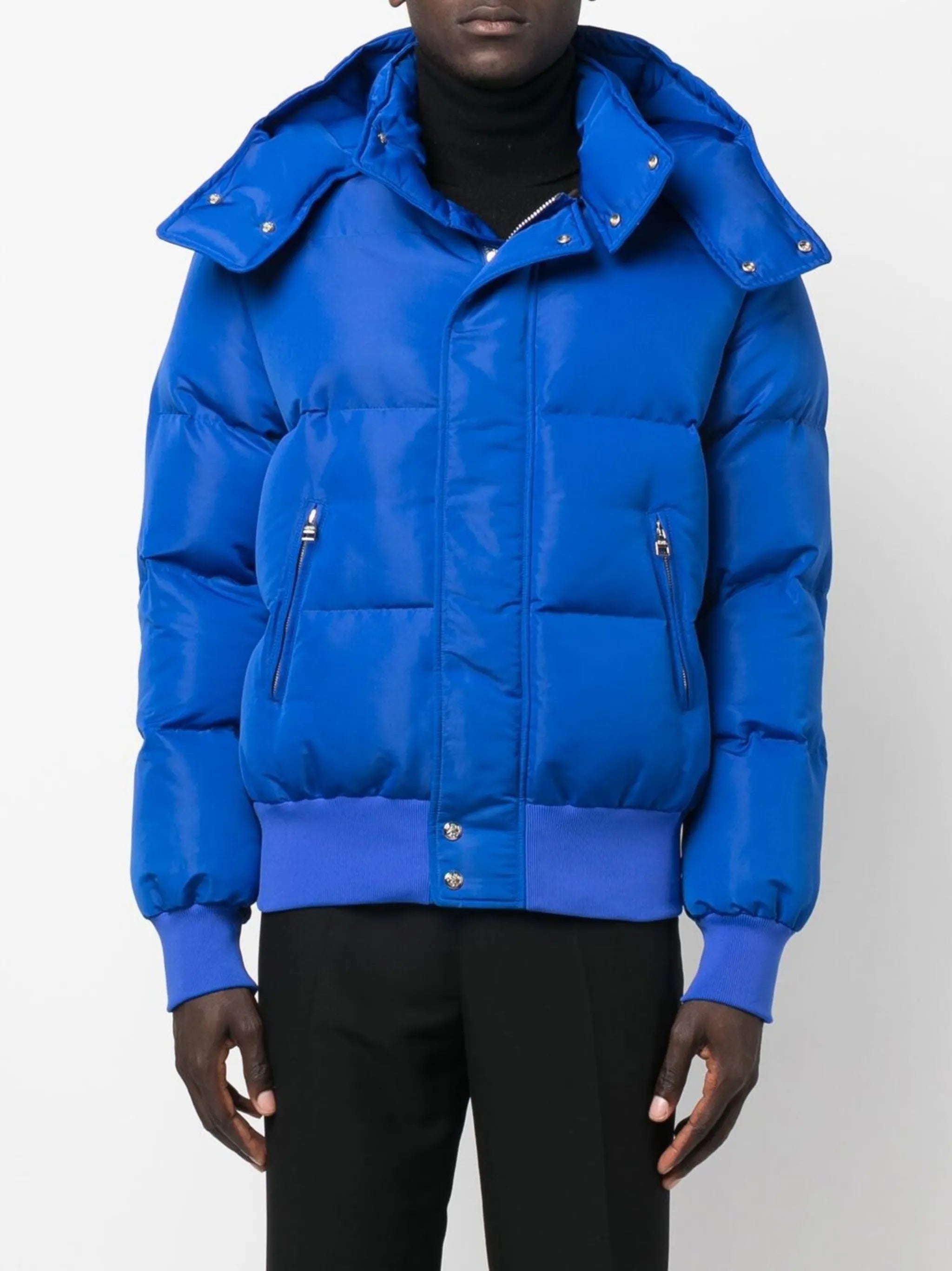 McQueen Graffiti print puffer jacket