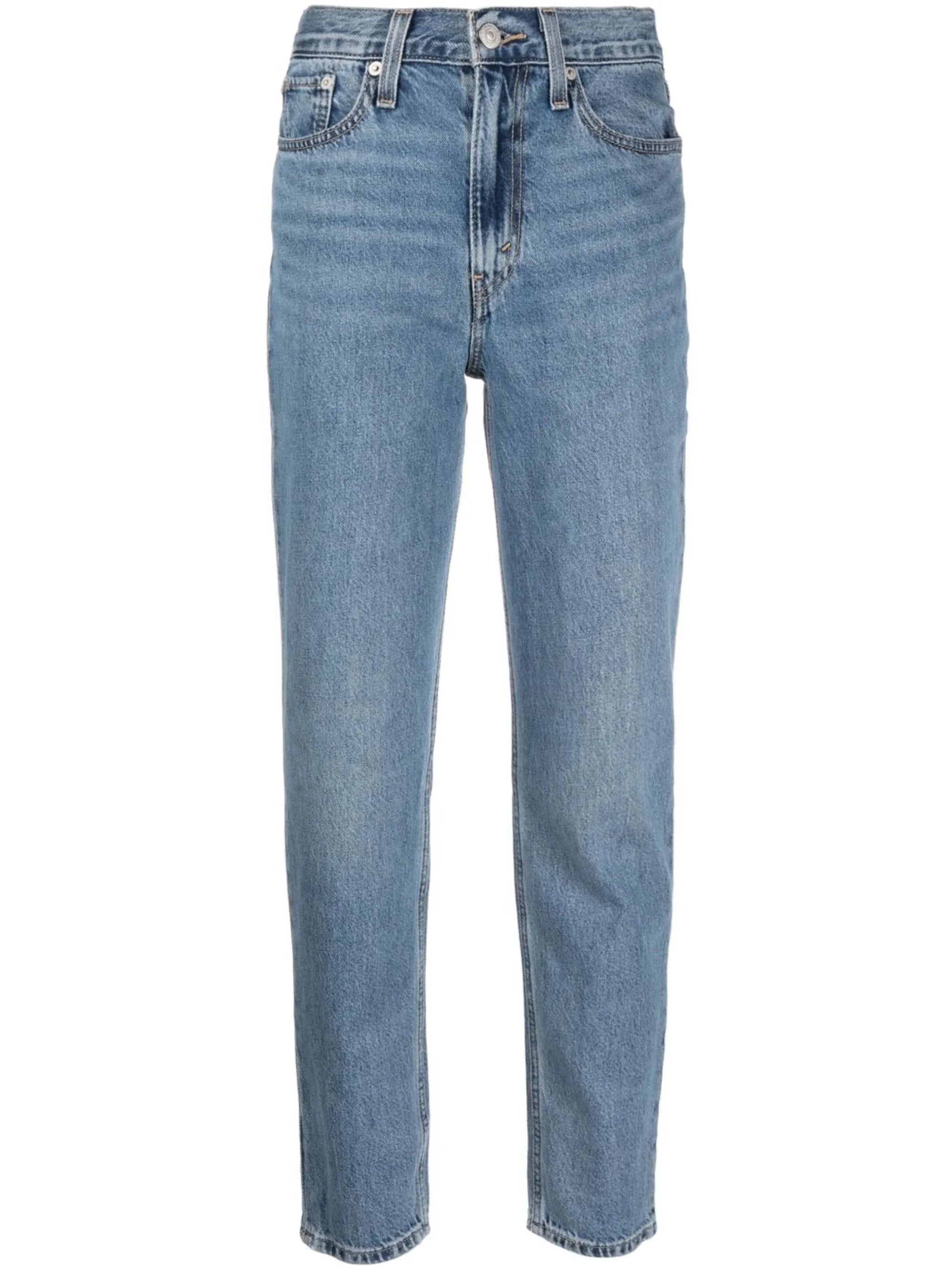 logo-patch denim jeans