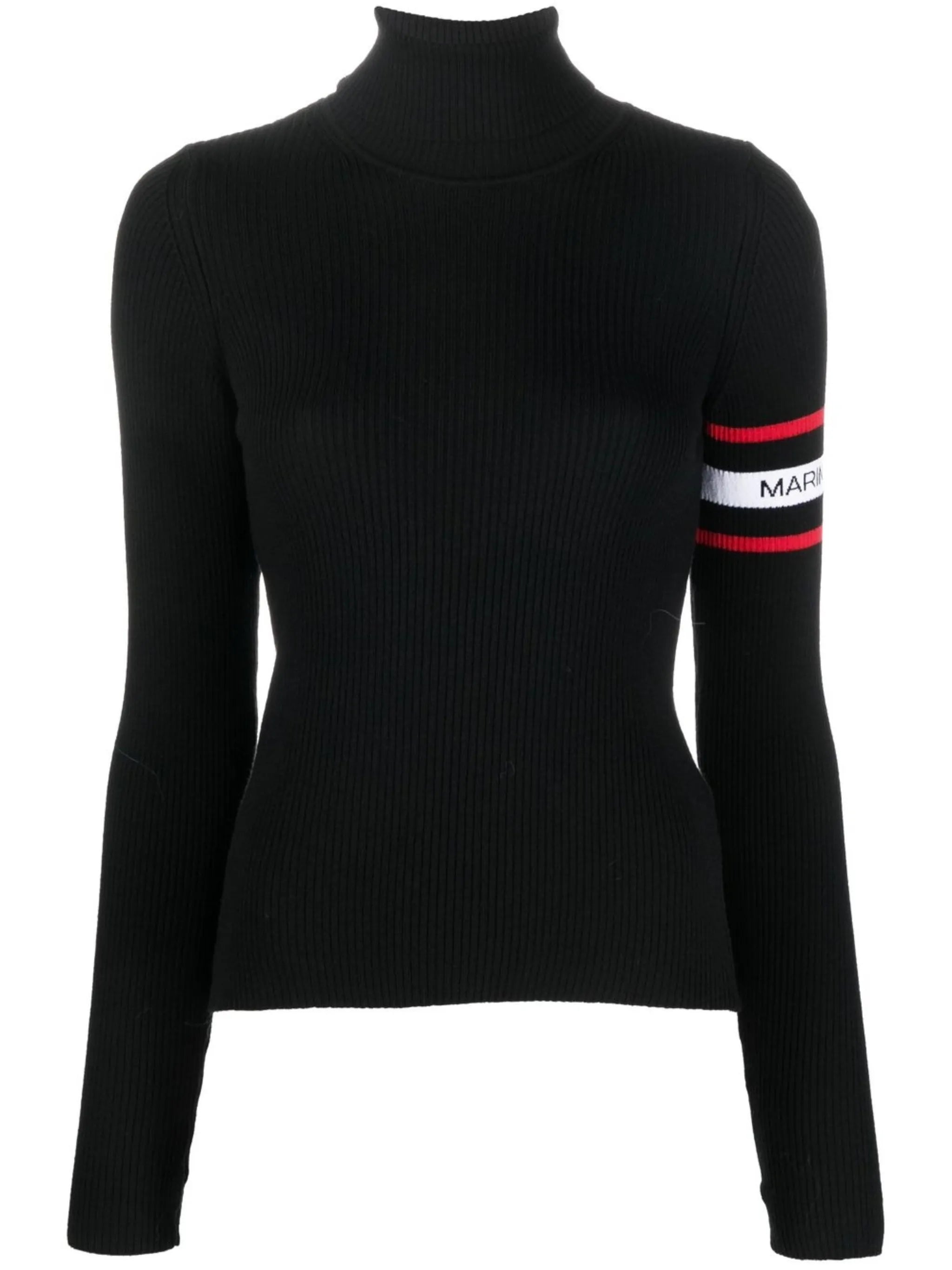 ribbed-knit turtleneck jumper