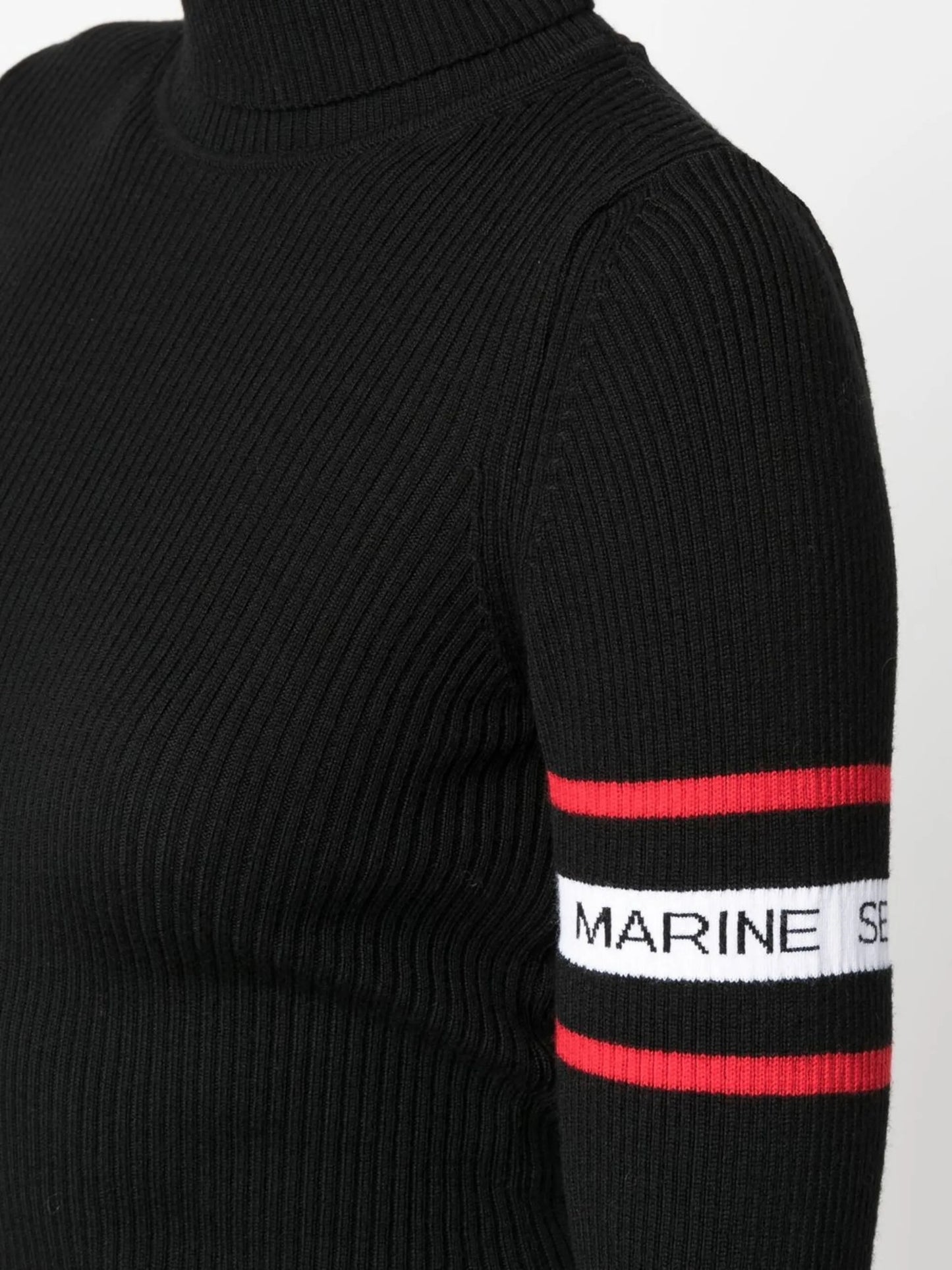 ribbed-knit turtleneck jumper