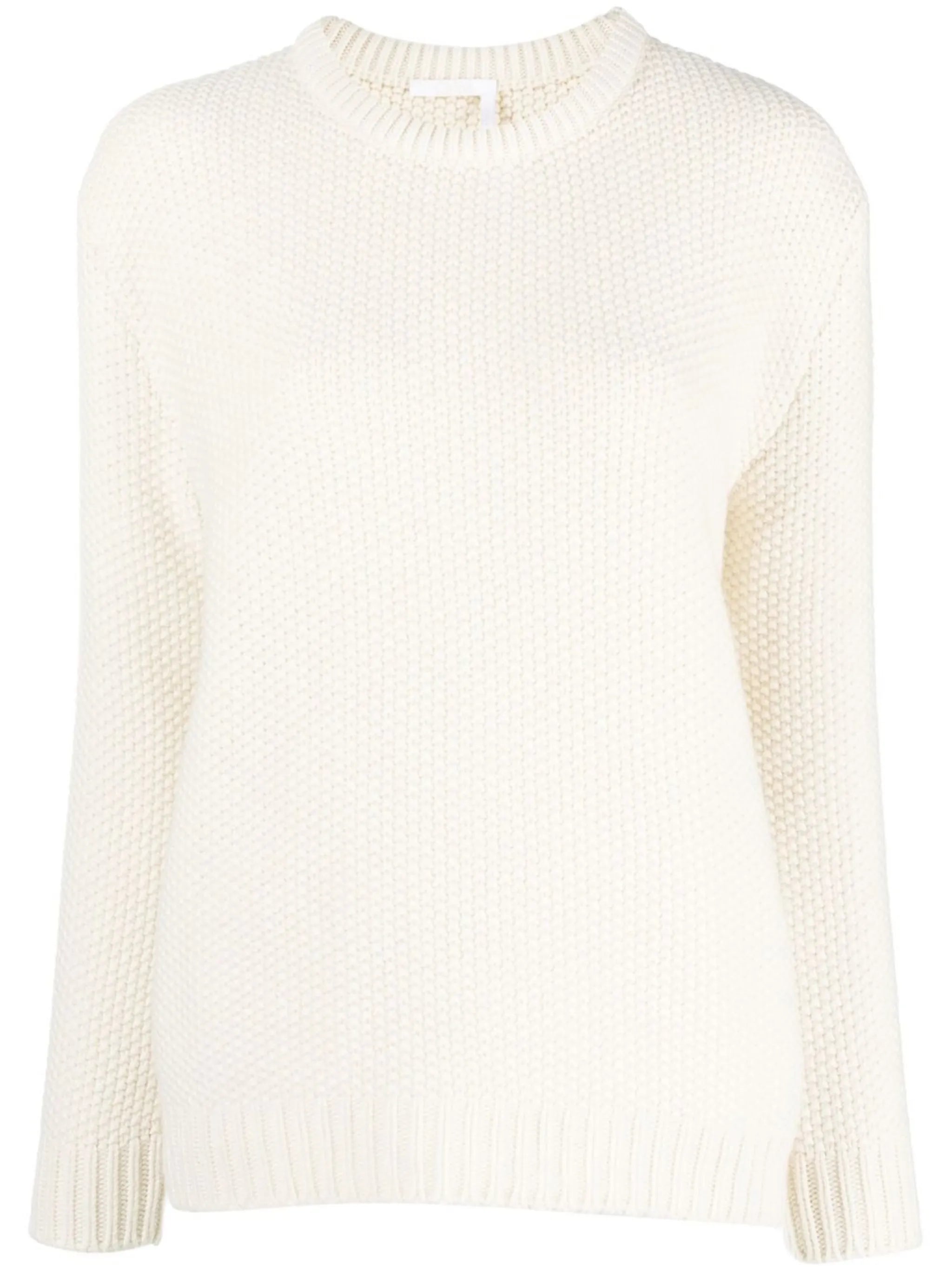 crew-neck cashmere jumper