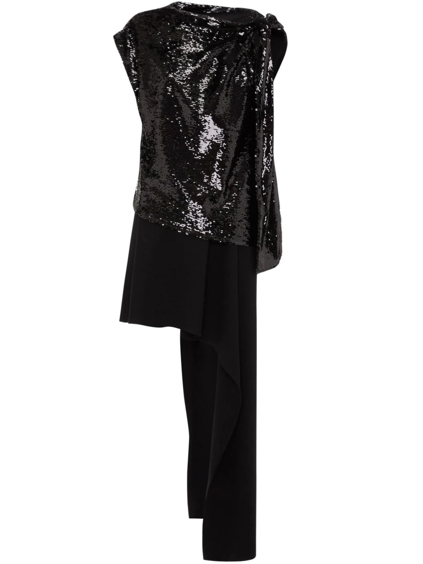 sequinned asymmetric dress