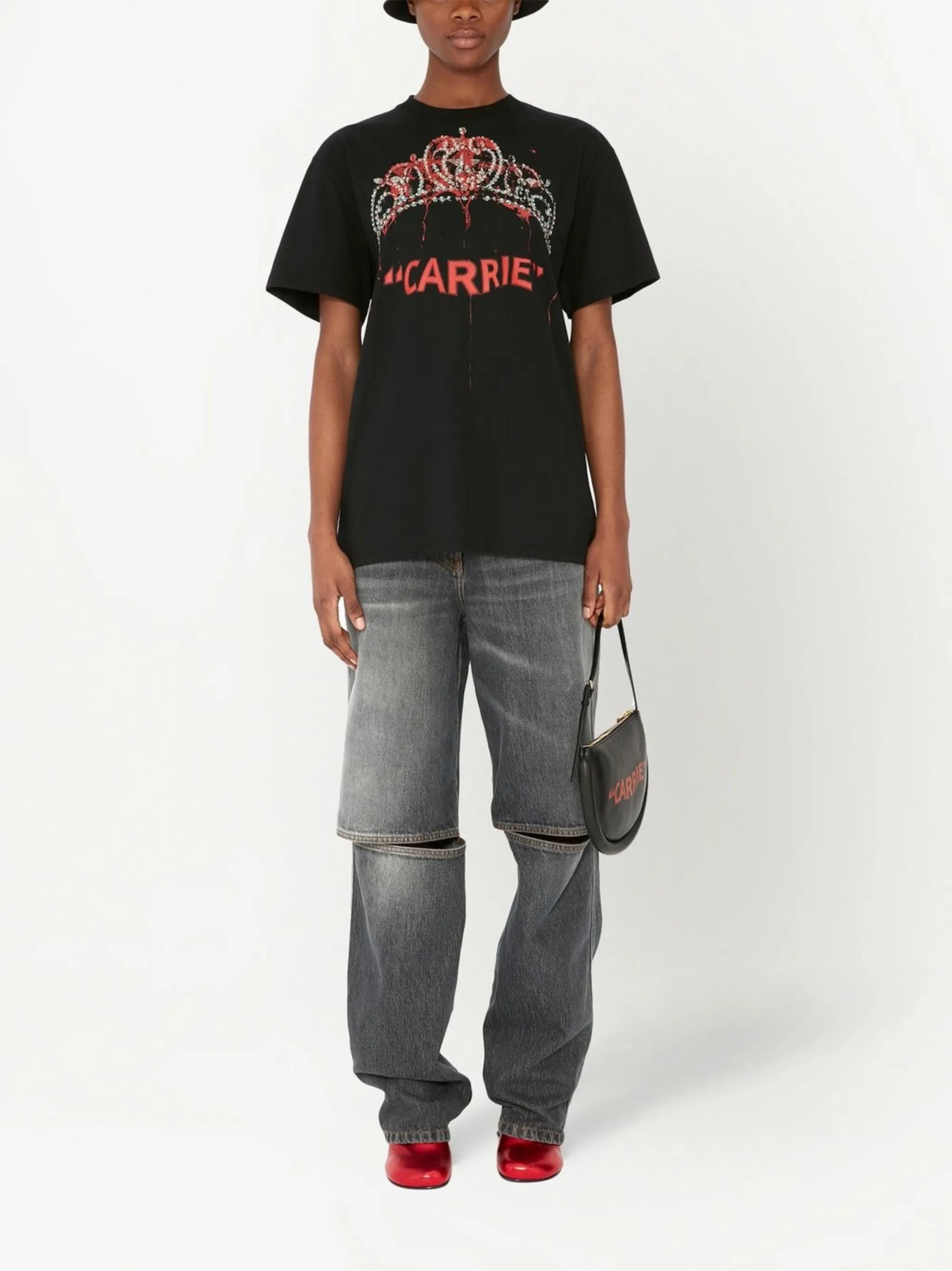 Carrie-print cotton T-shirt