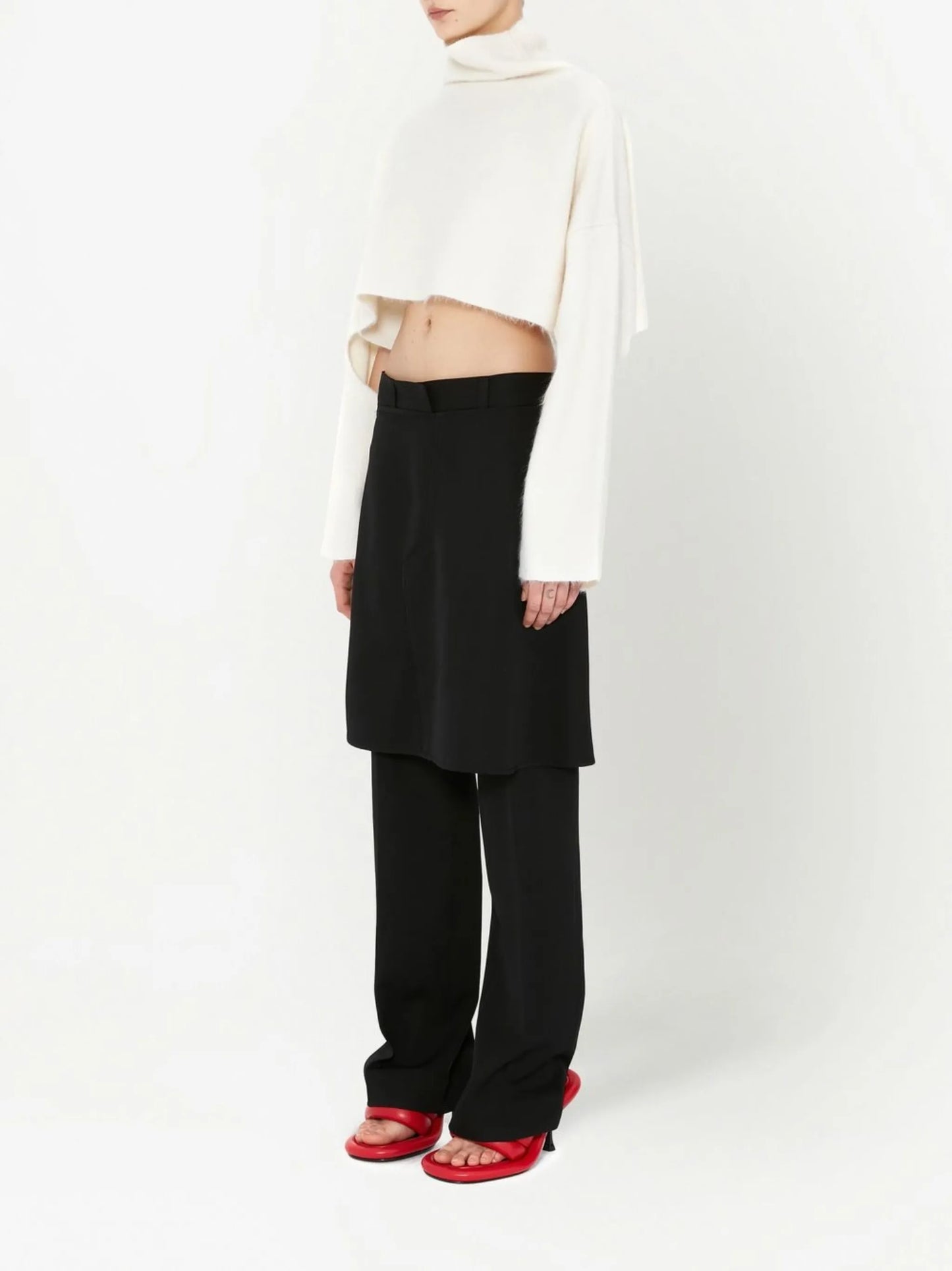 cut-out detailed cropped jumper