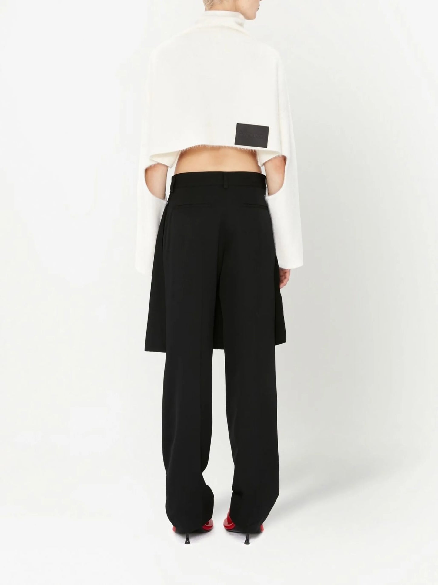 cut-out detailed cropped jumper