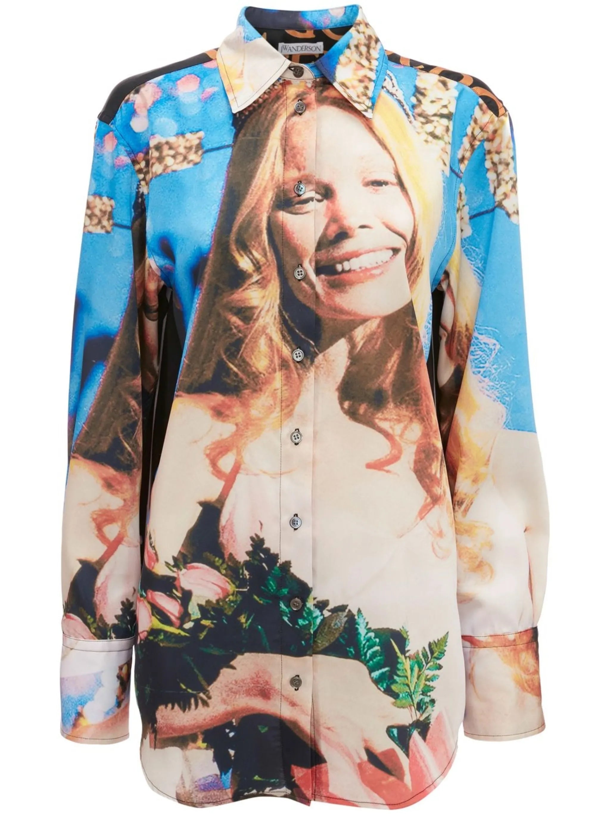Carrie-print long-sleeved shirt