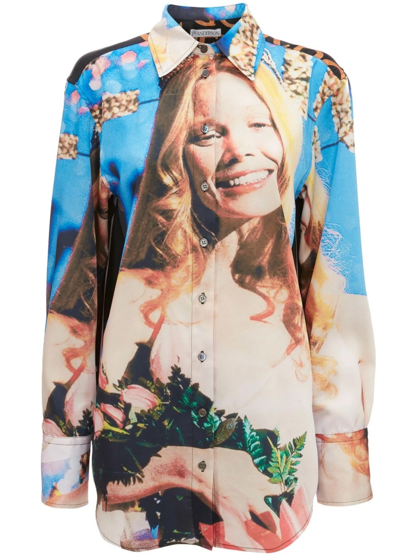 Carrie-print long-sleeved shirt