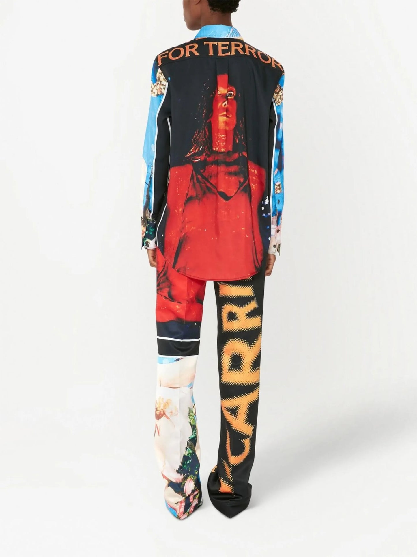 Carrie-print long-sleeved shirt