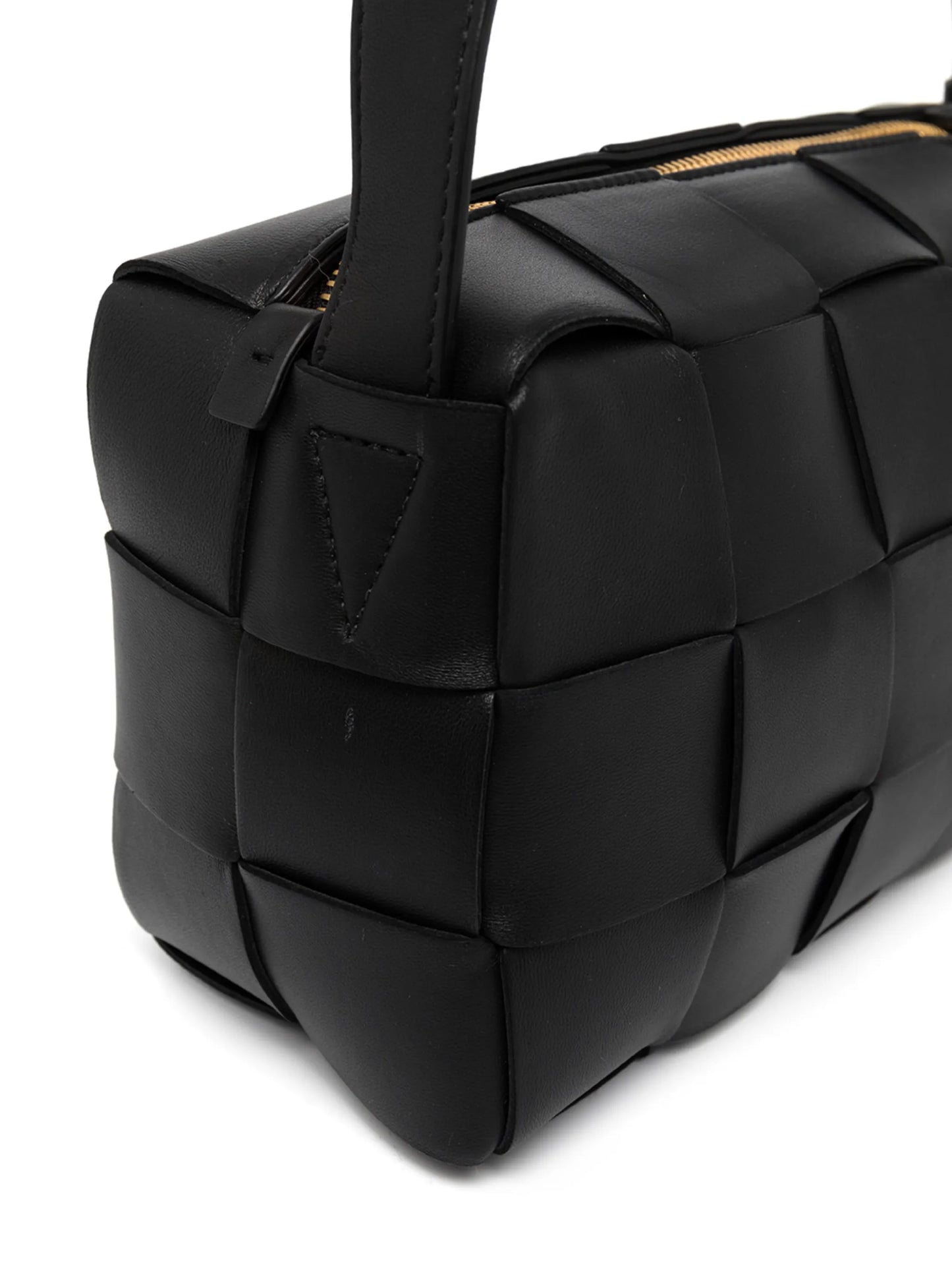 Cassette leather shoulder bag