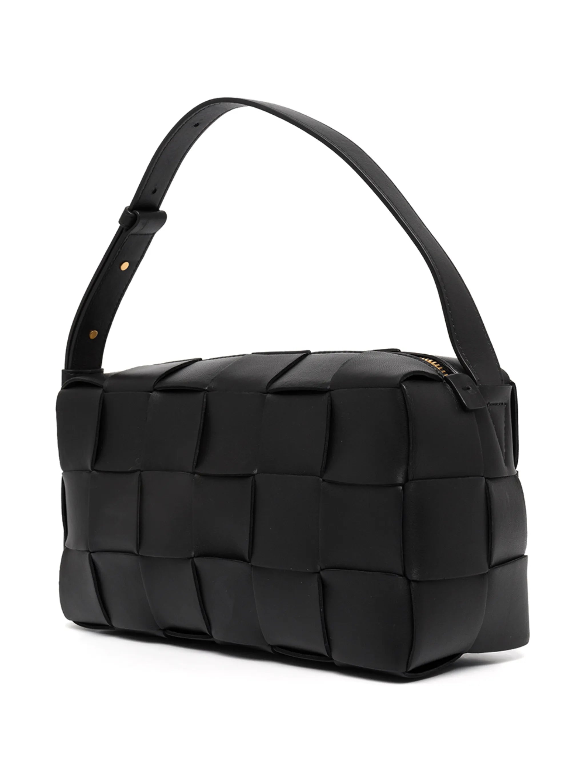 Cassette leather shoulder bag