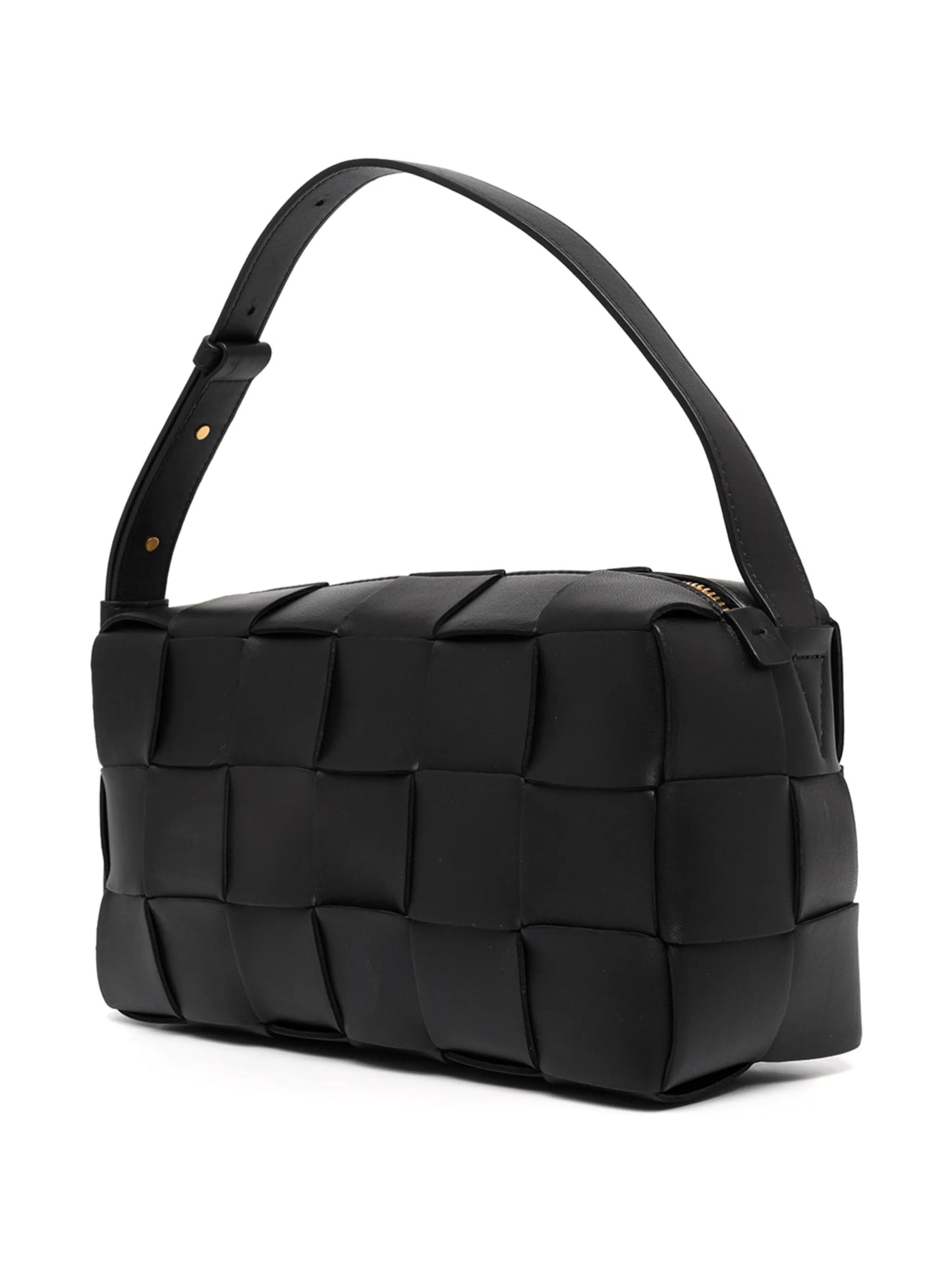 Cassette leather shoulder bag
