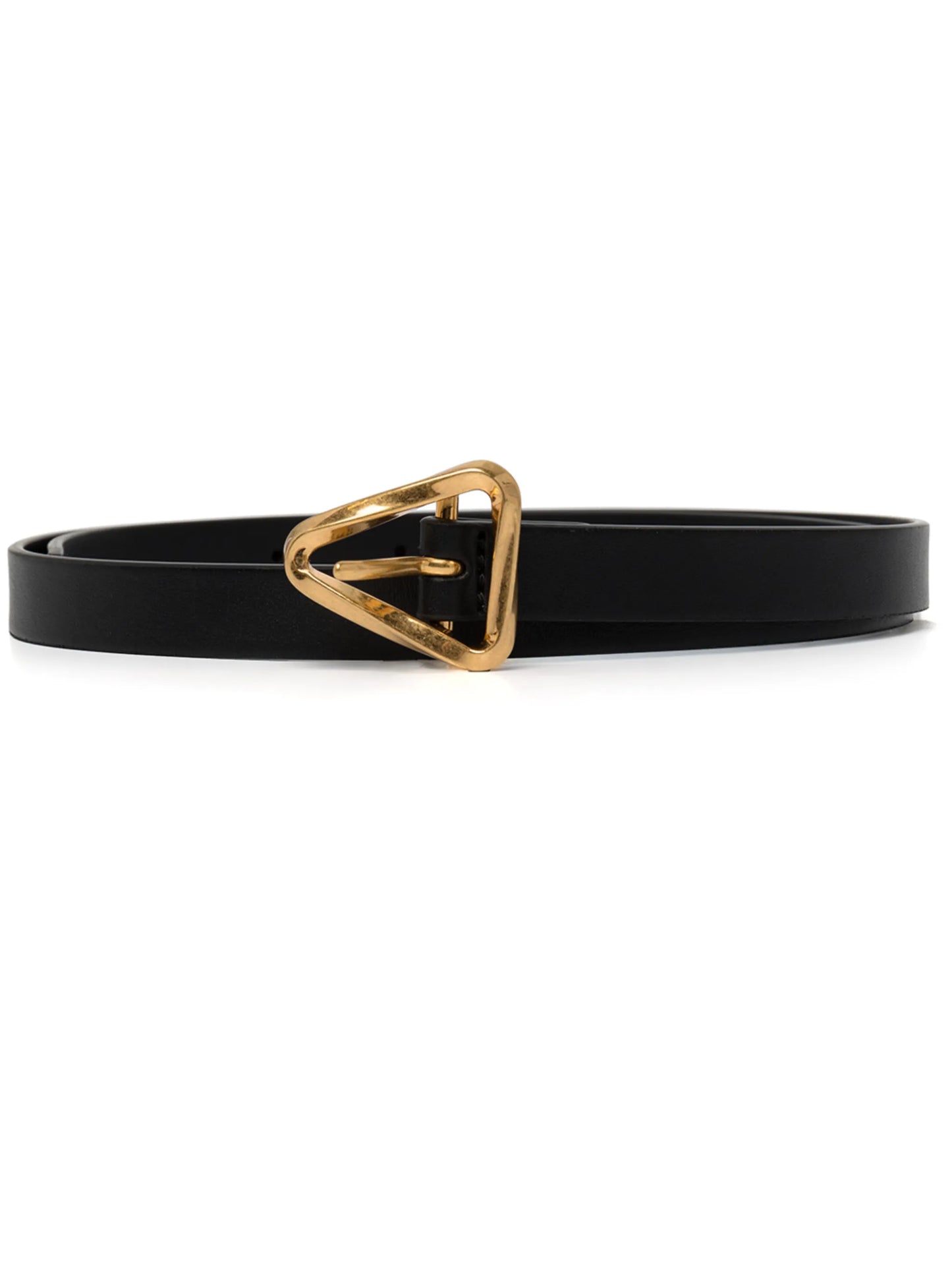 Triangle leather belt