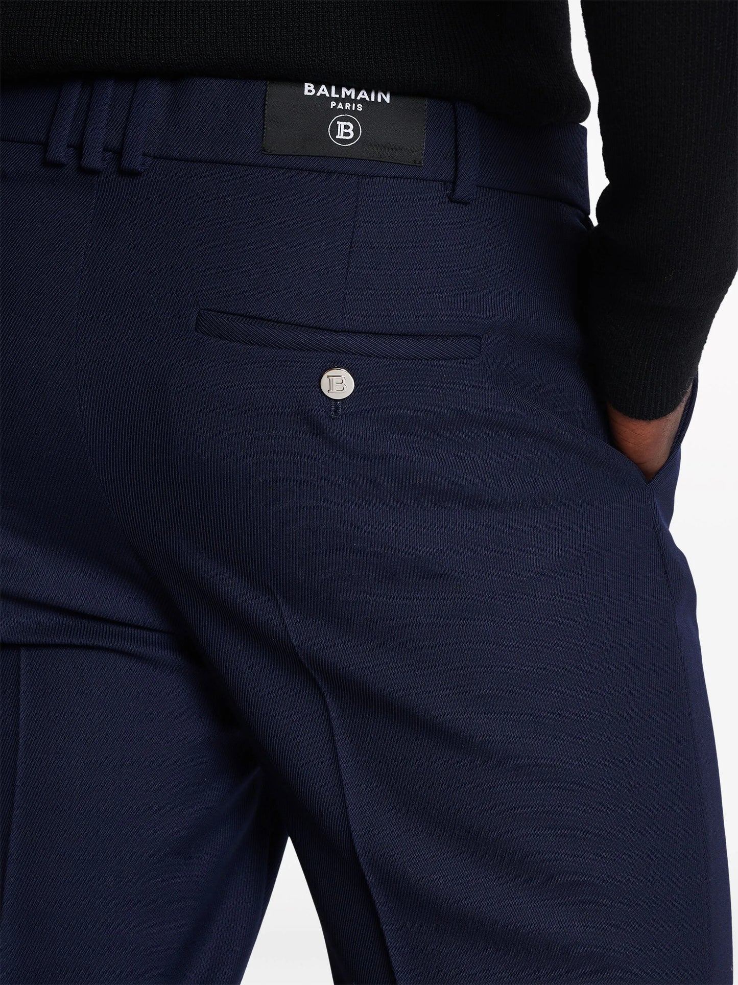 virgin-wool tailored trousers