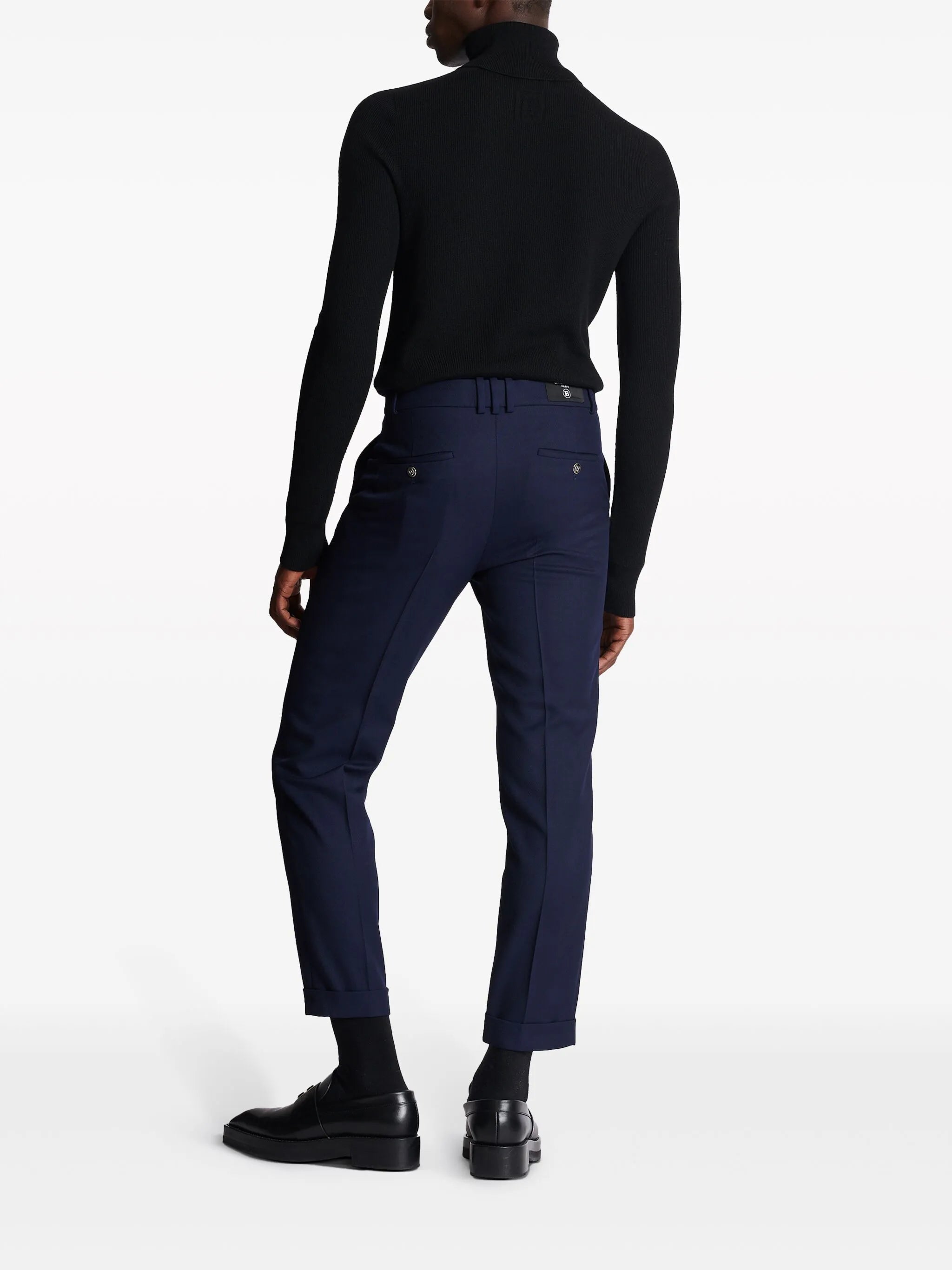 virgin-wool tailored trousers