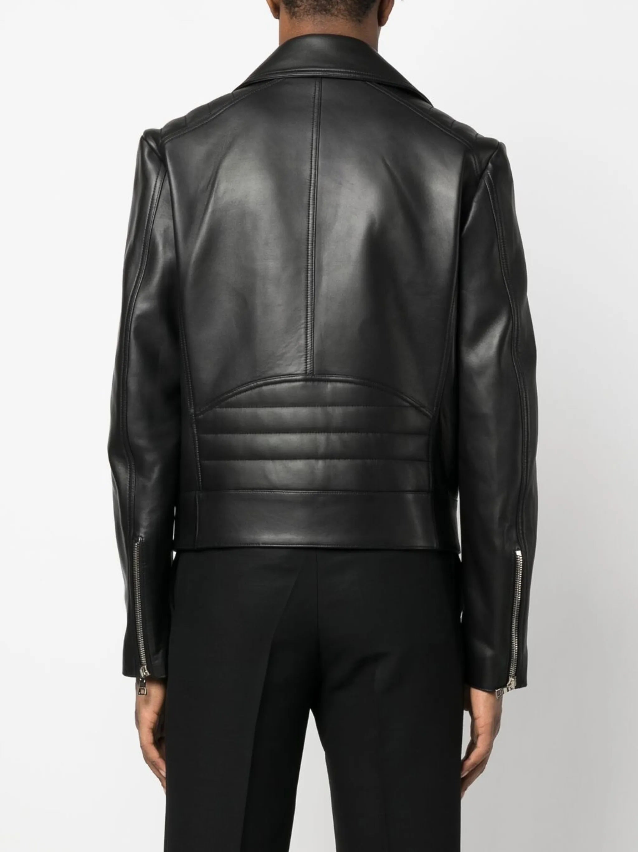 zip leather jacket
