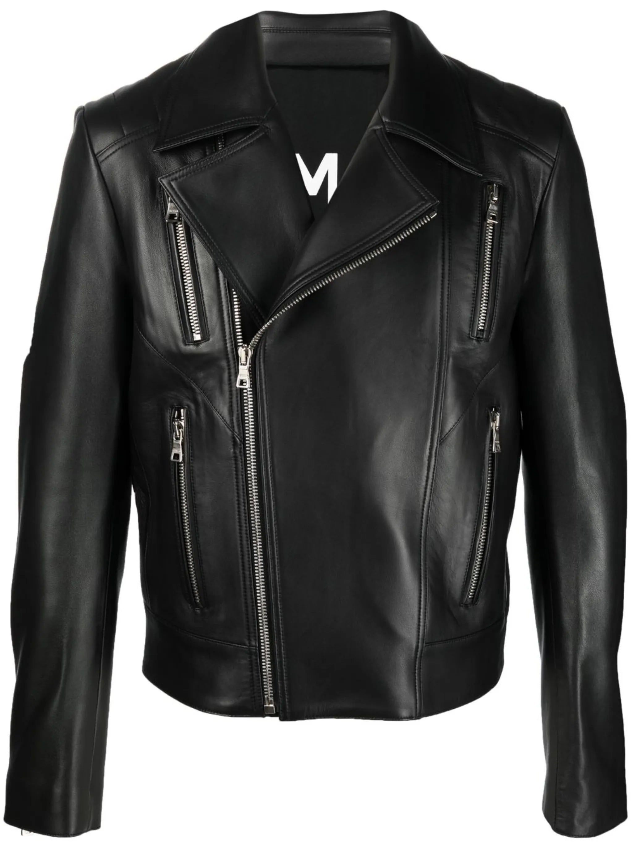 zip leather jacket