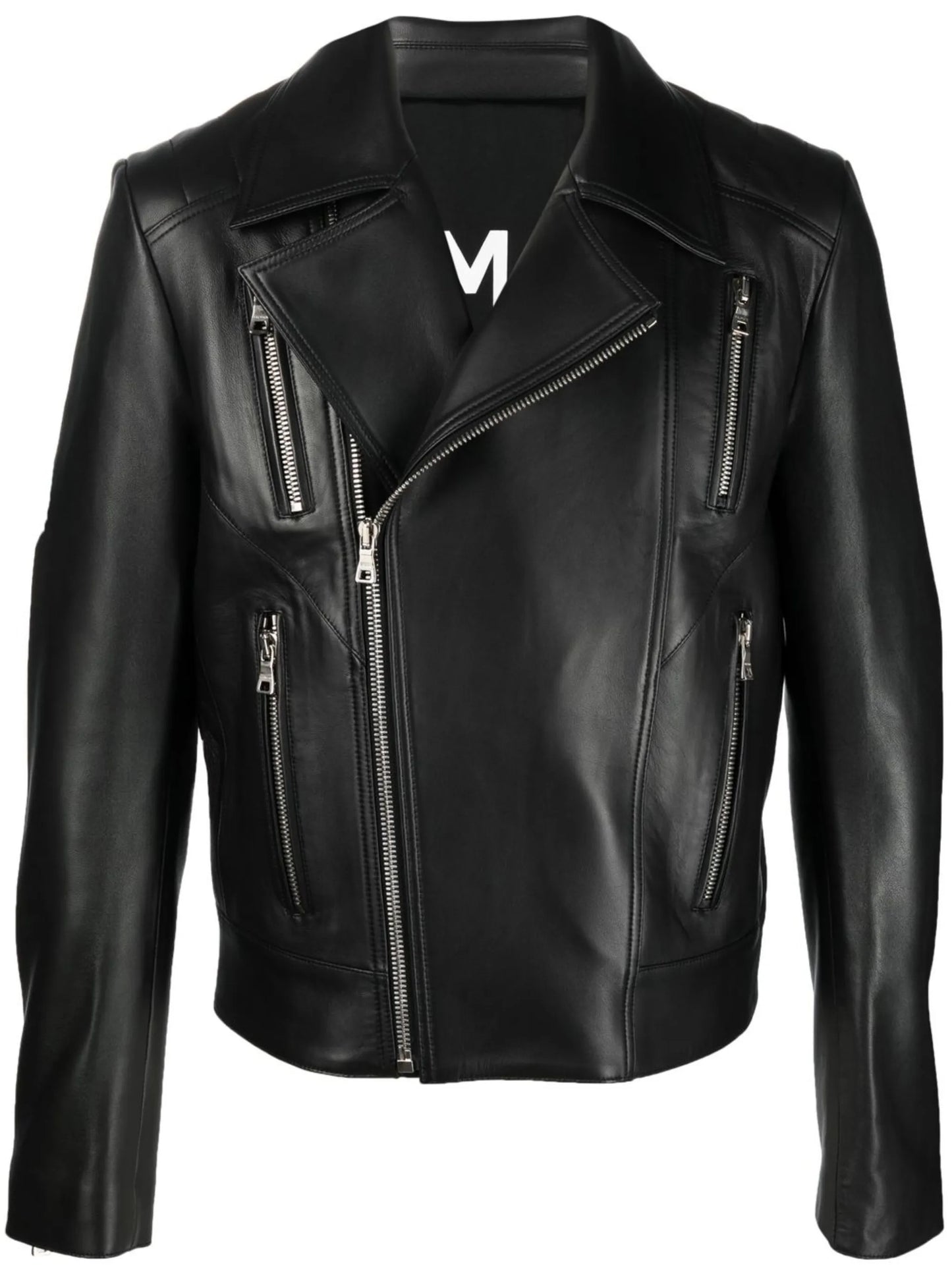 zip leather jacket