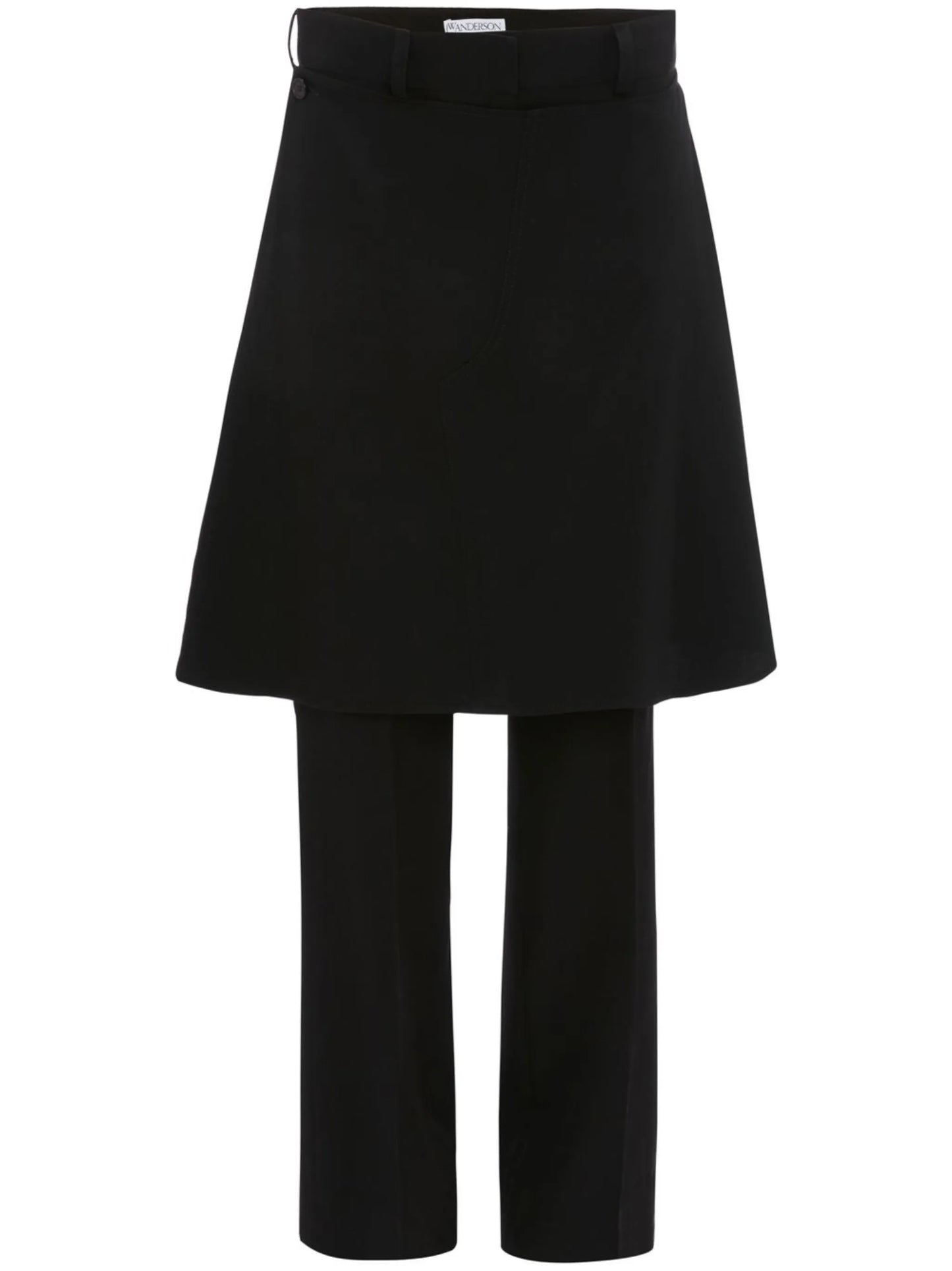 layered skirt-design trousers