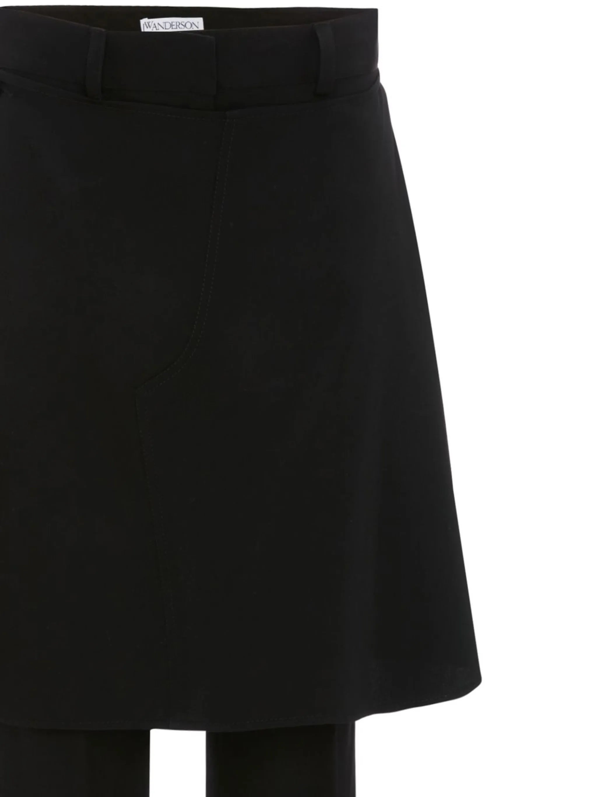 layered skirt-design trousers