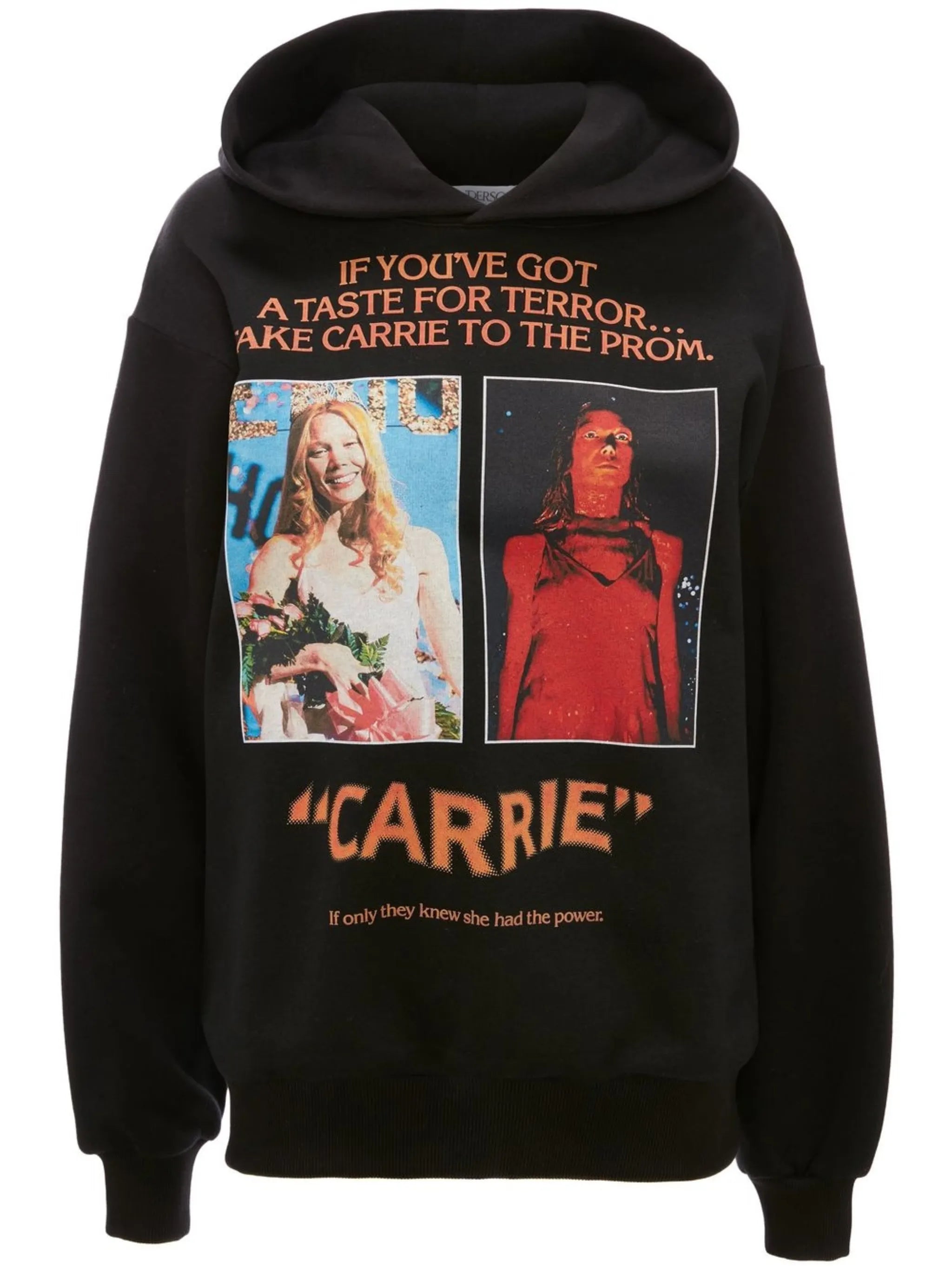 graphic-print cotton hoodie