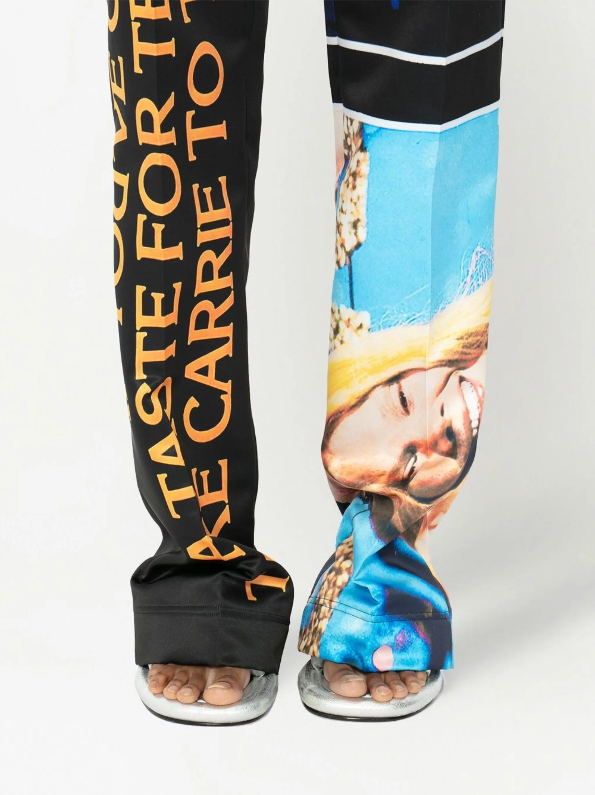Carrie-print tailored trousers
