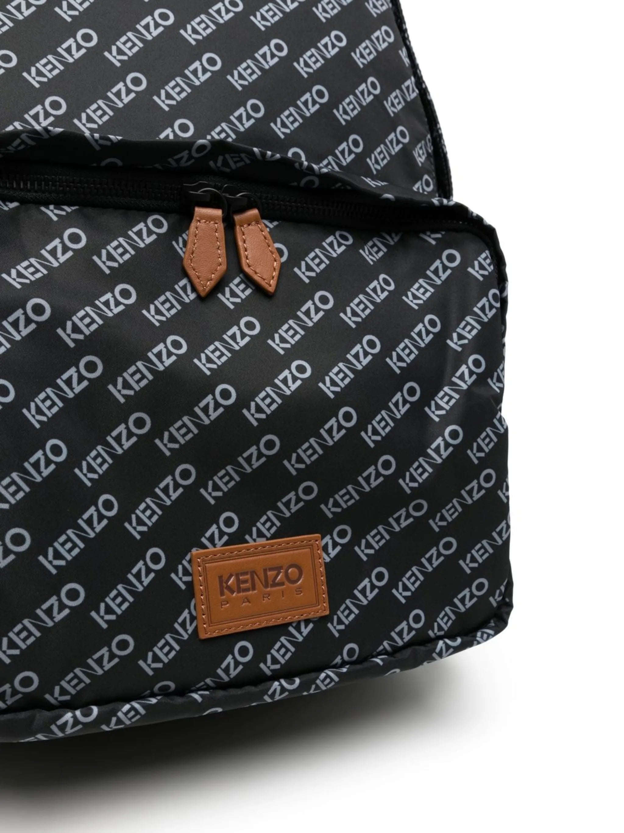 logo-print backpack