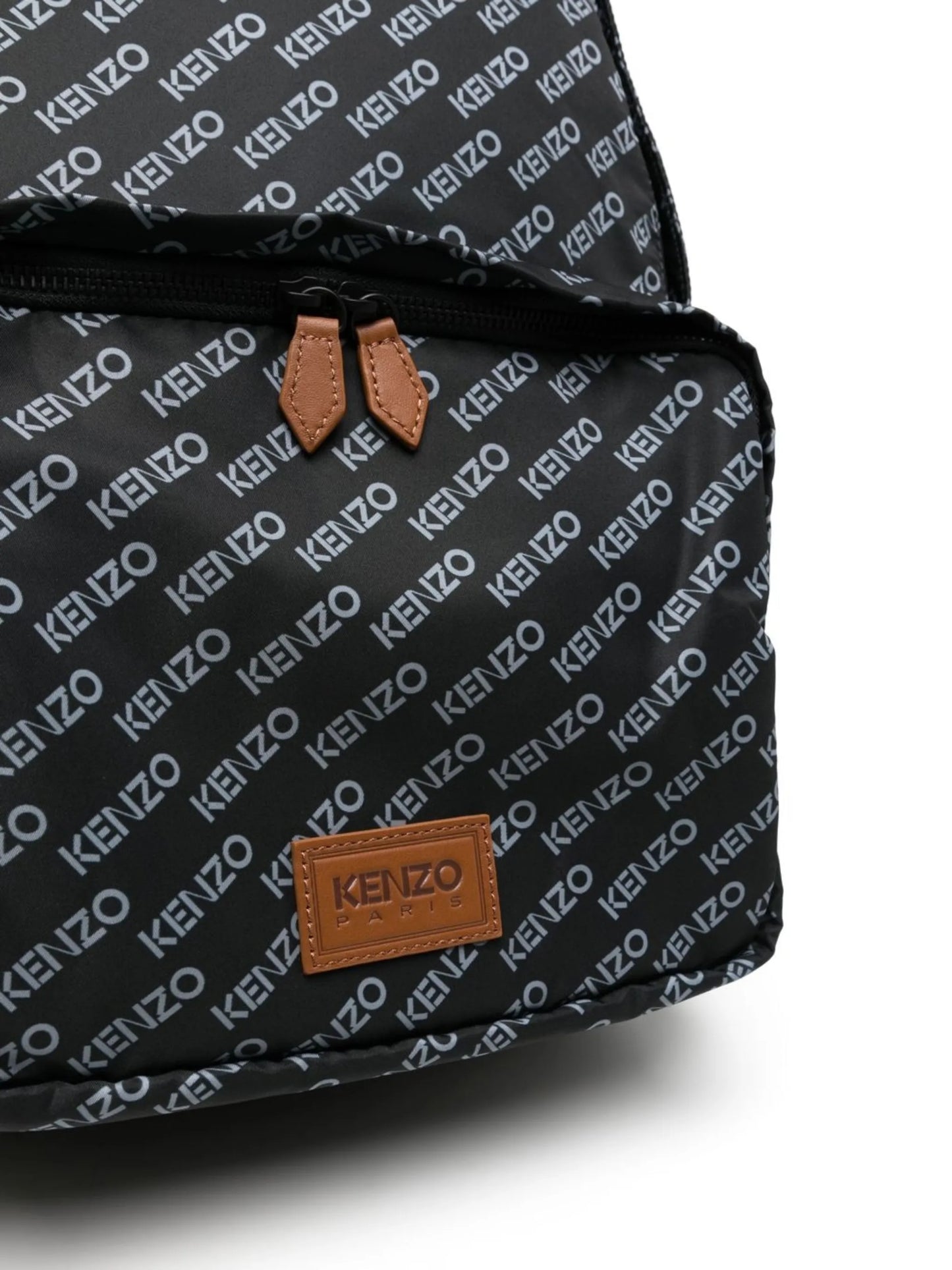 logo-print backpack