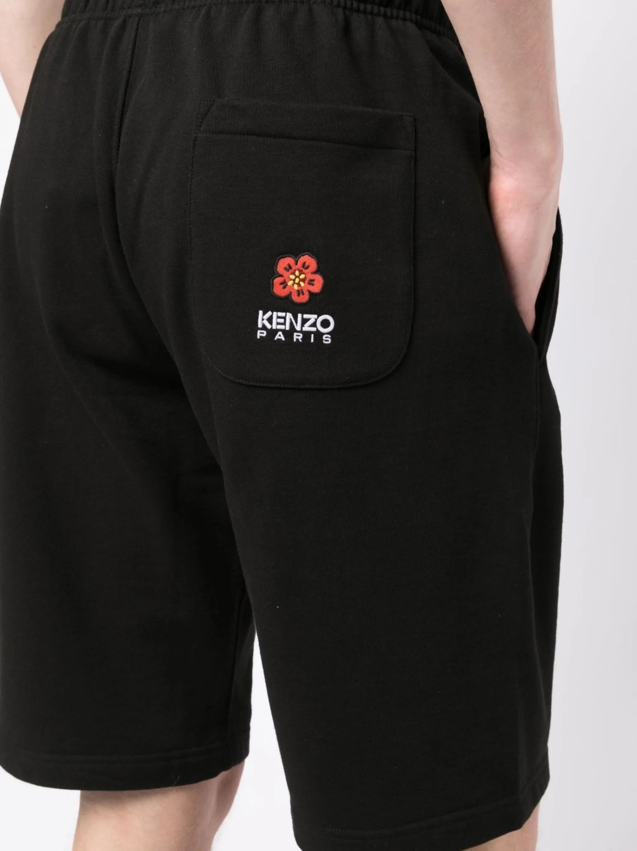 logo-embroidered track shorts