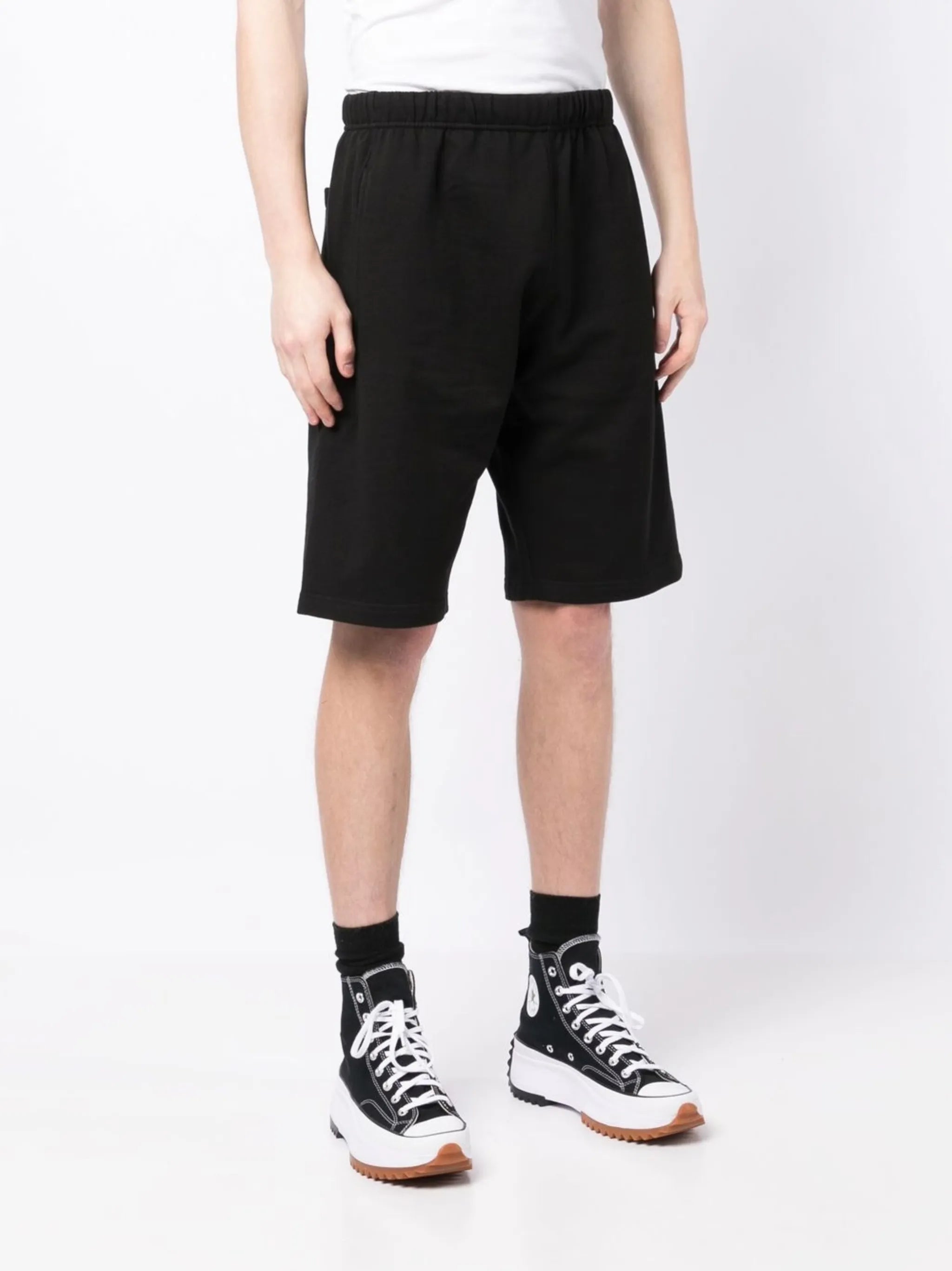 logo-embroidered track shorts