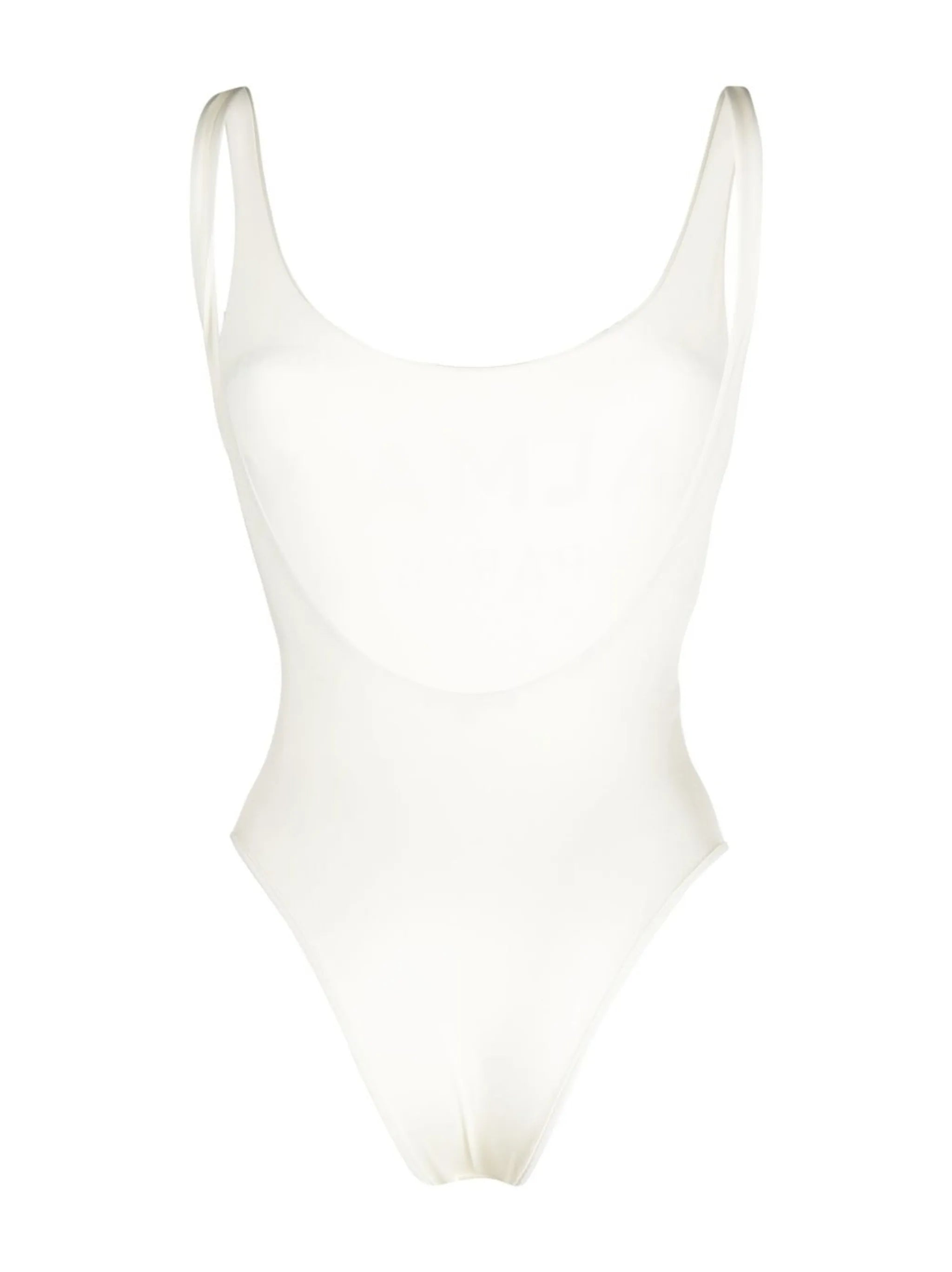 rhinestone-logo swimsuit
