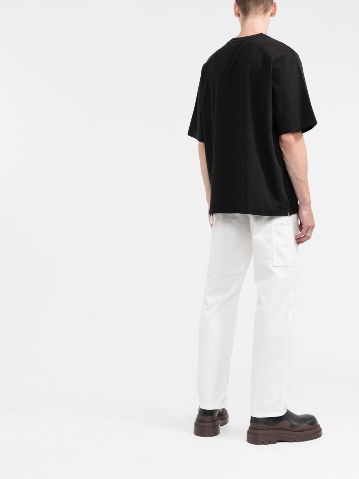 Spray Helvetica logo print T-shirt