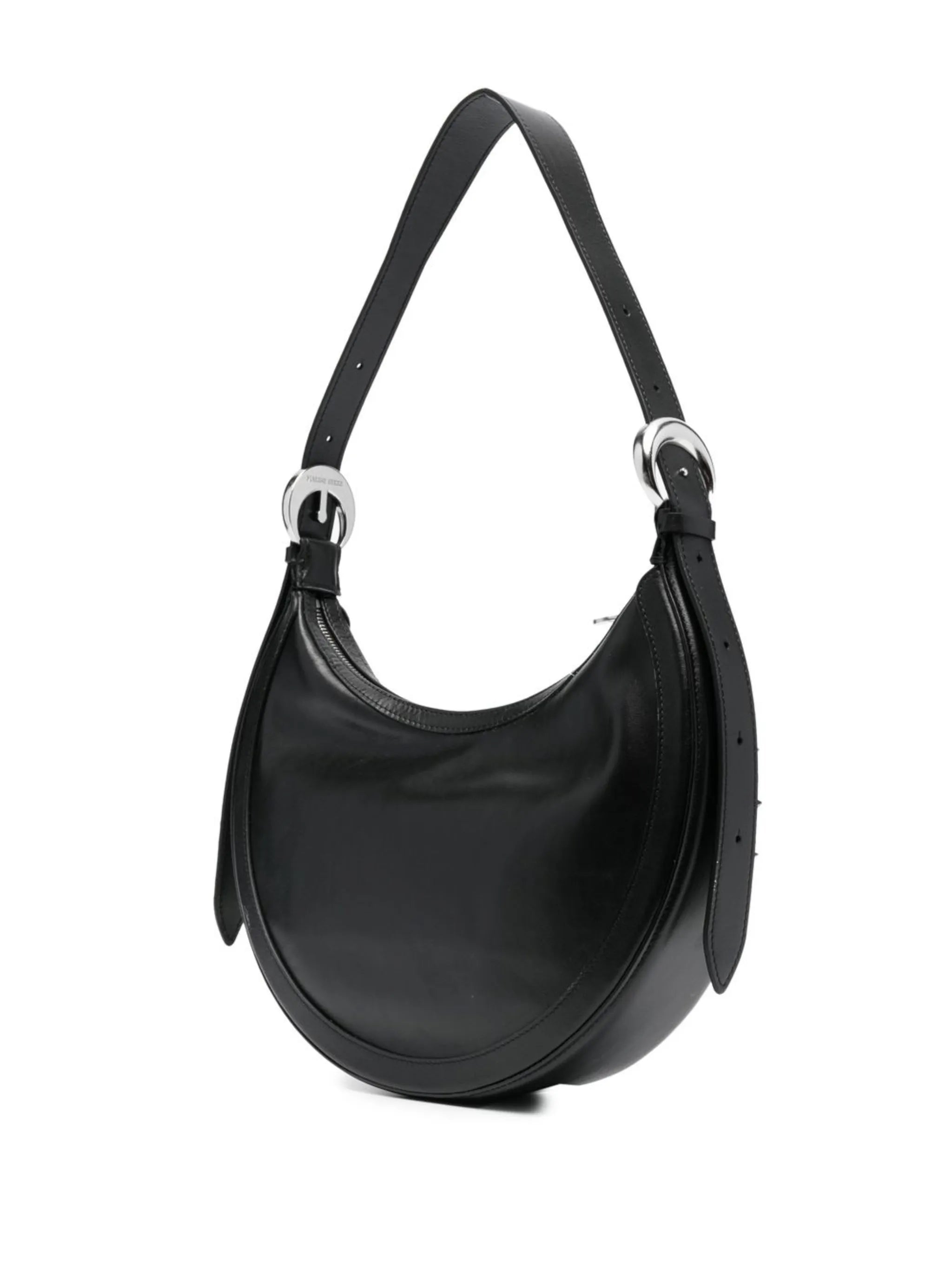 Crescent Moon studded shoulder bag