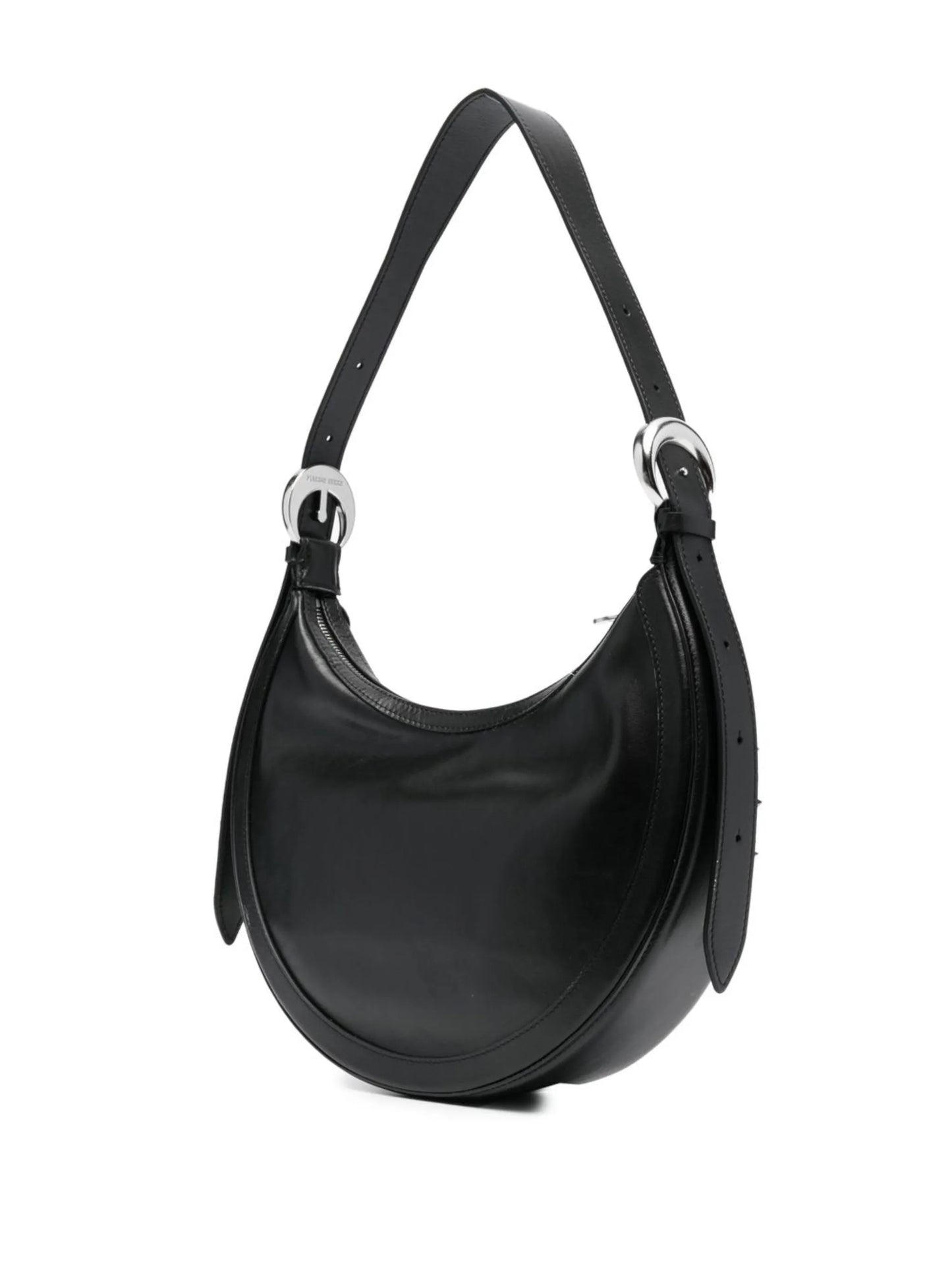 Crescent Moon studded shoulder bag