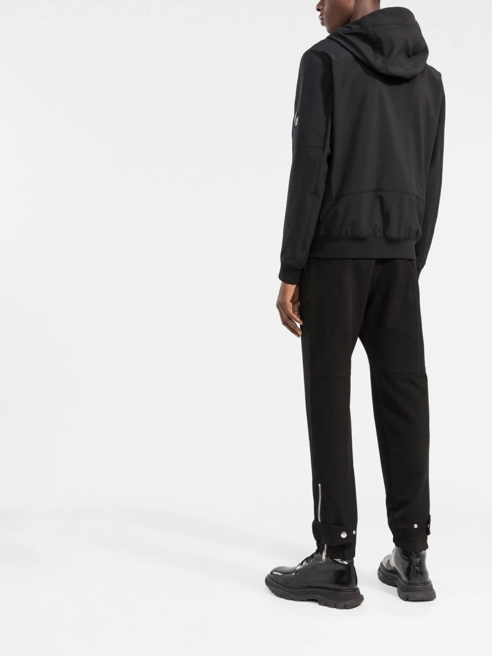 Lens detail hooded jacket