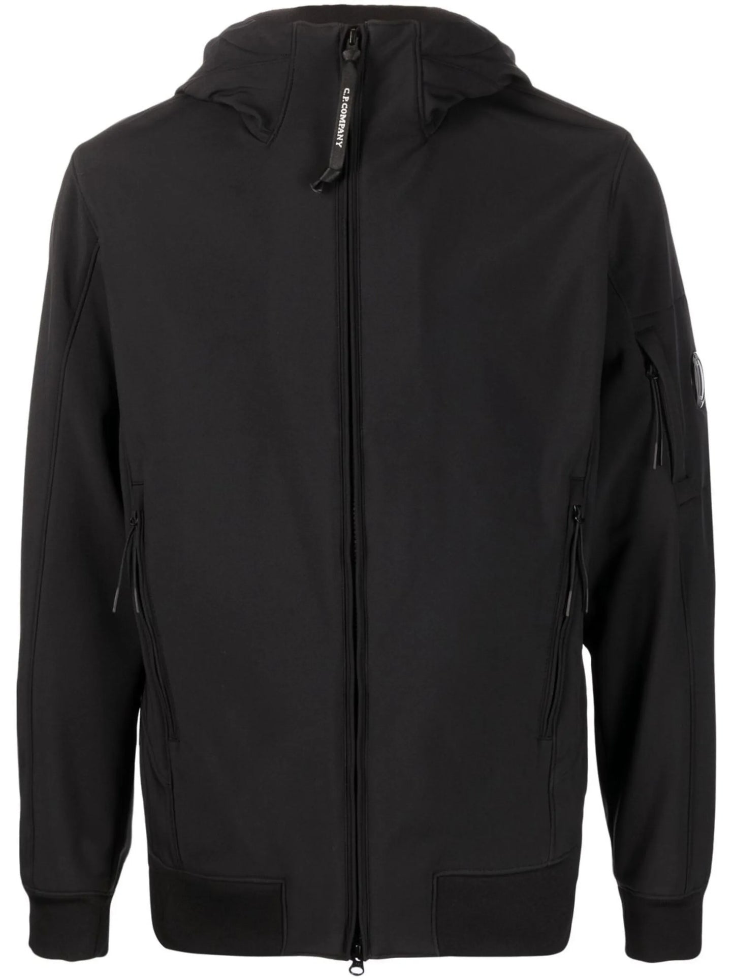 Lens detail hooded jacket