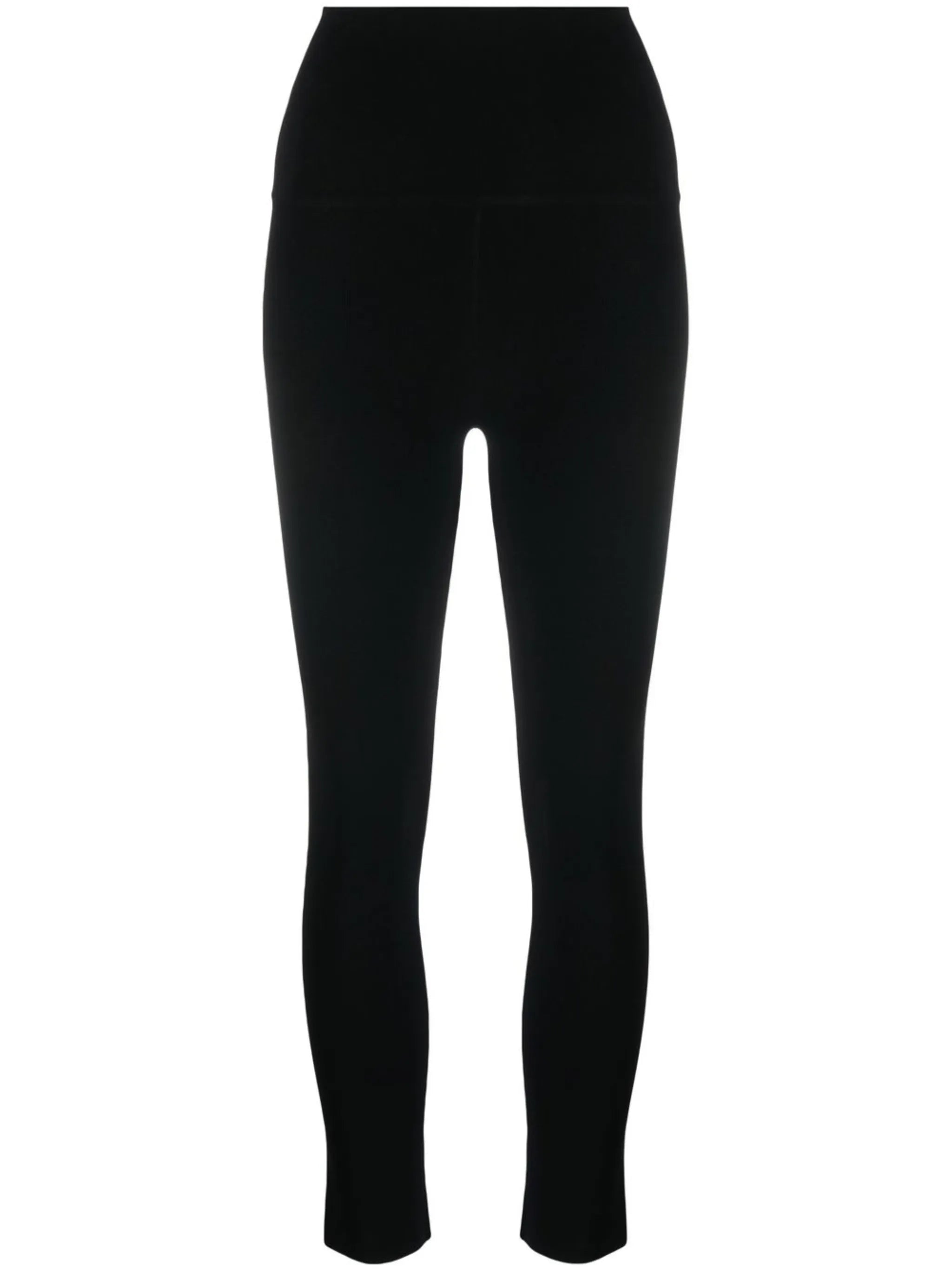 high-waisted cropped trousers