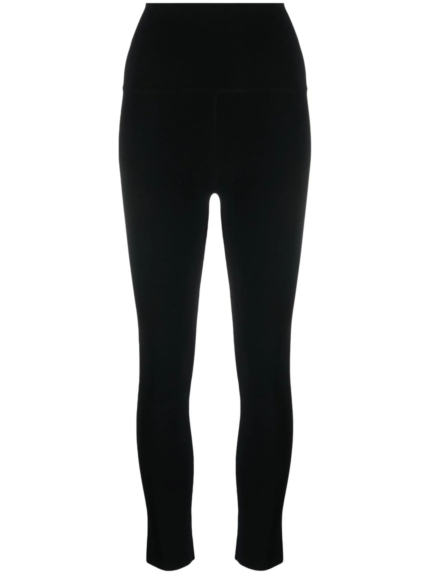 high-waisted cropped trousers