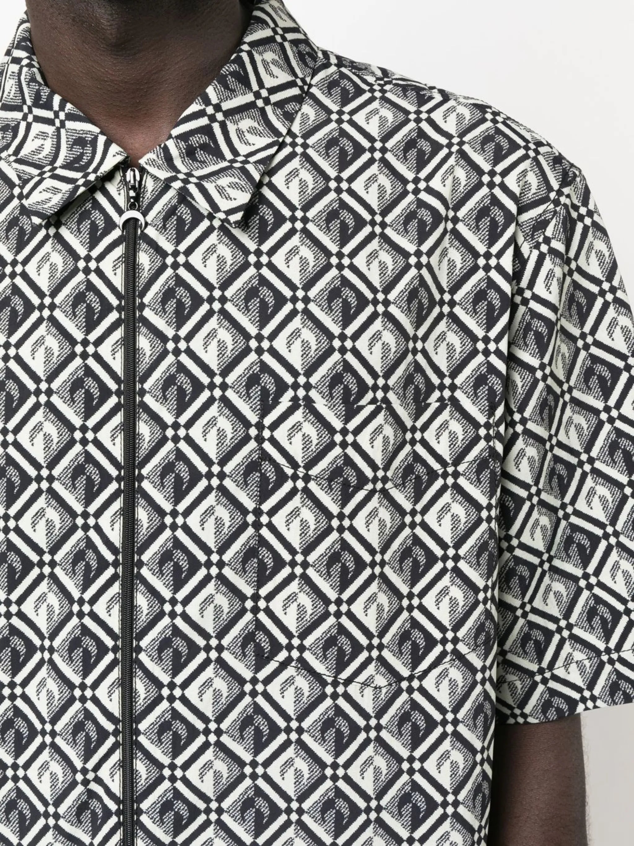 Zephyr diamond-pattern moon shirt