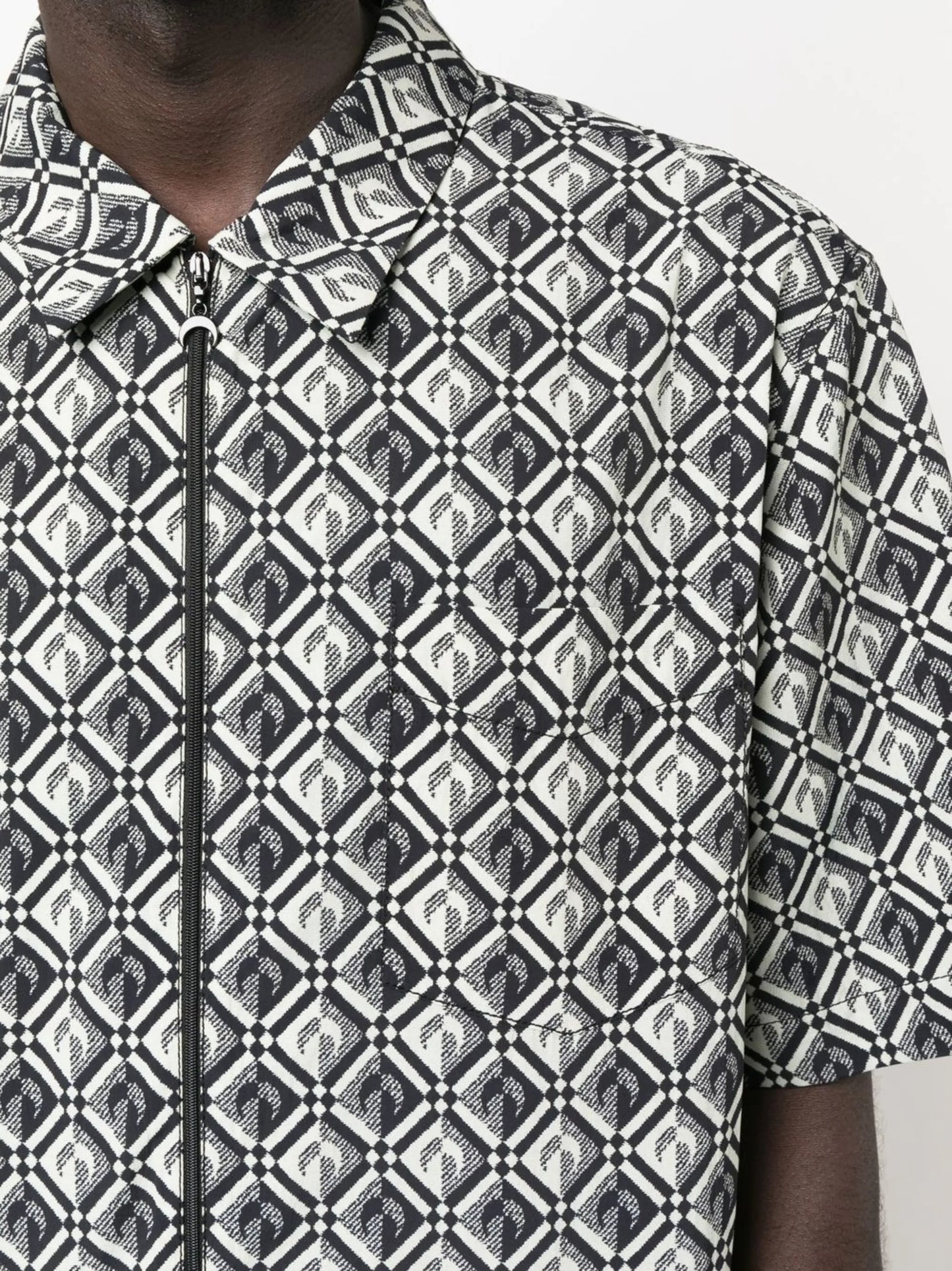 Zephyr diamond-pattern moon shirt