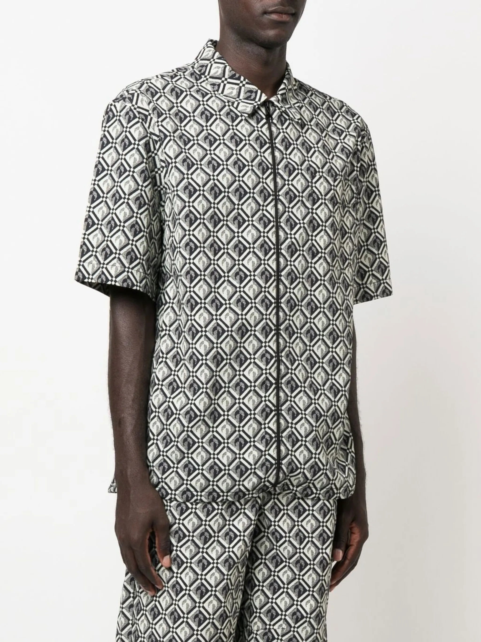 Zephyr diamond-pattern moon shirt